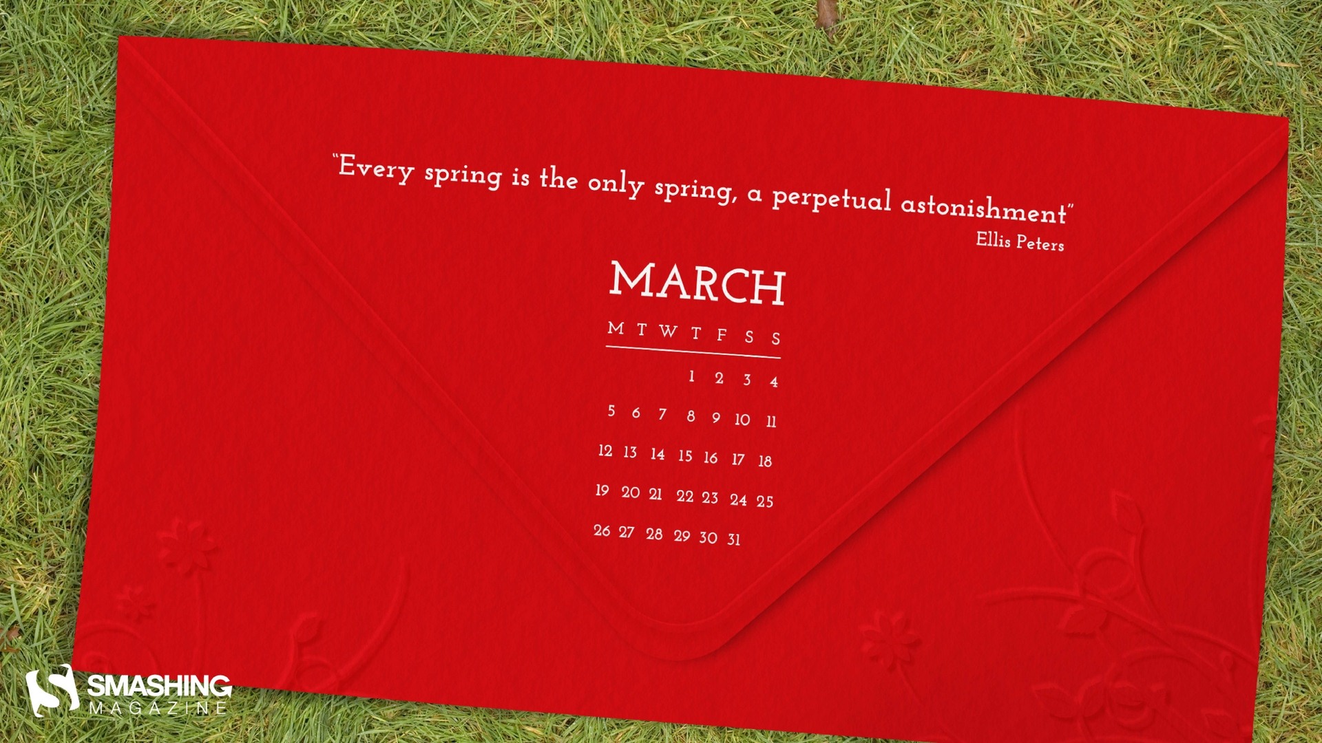 Март 2012 Календарь обои #16 - 1920x1080