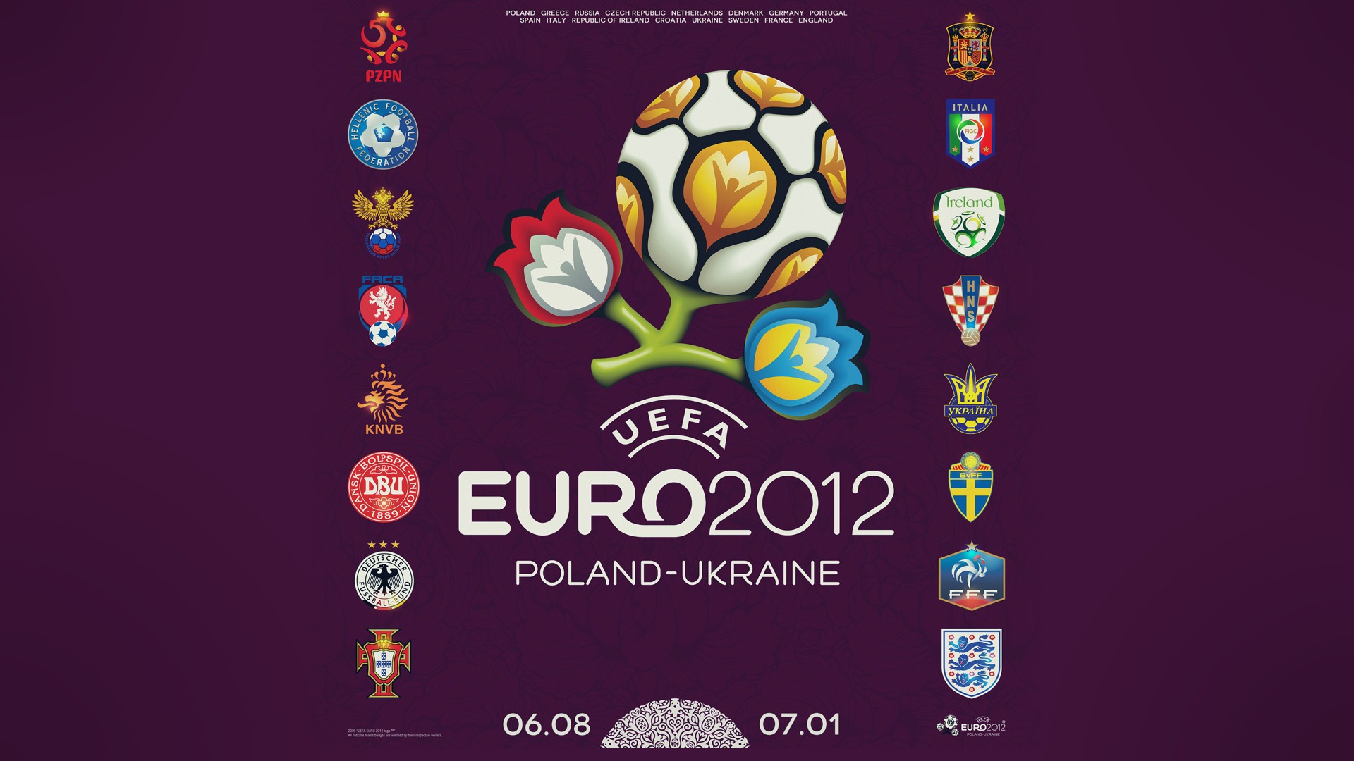 UEFA EURO 2012 欧洲足球锦标赛 高清壁纸(二)12 - 1920x1080