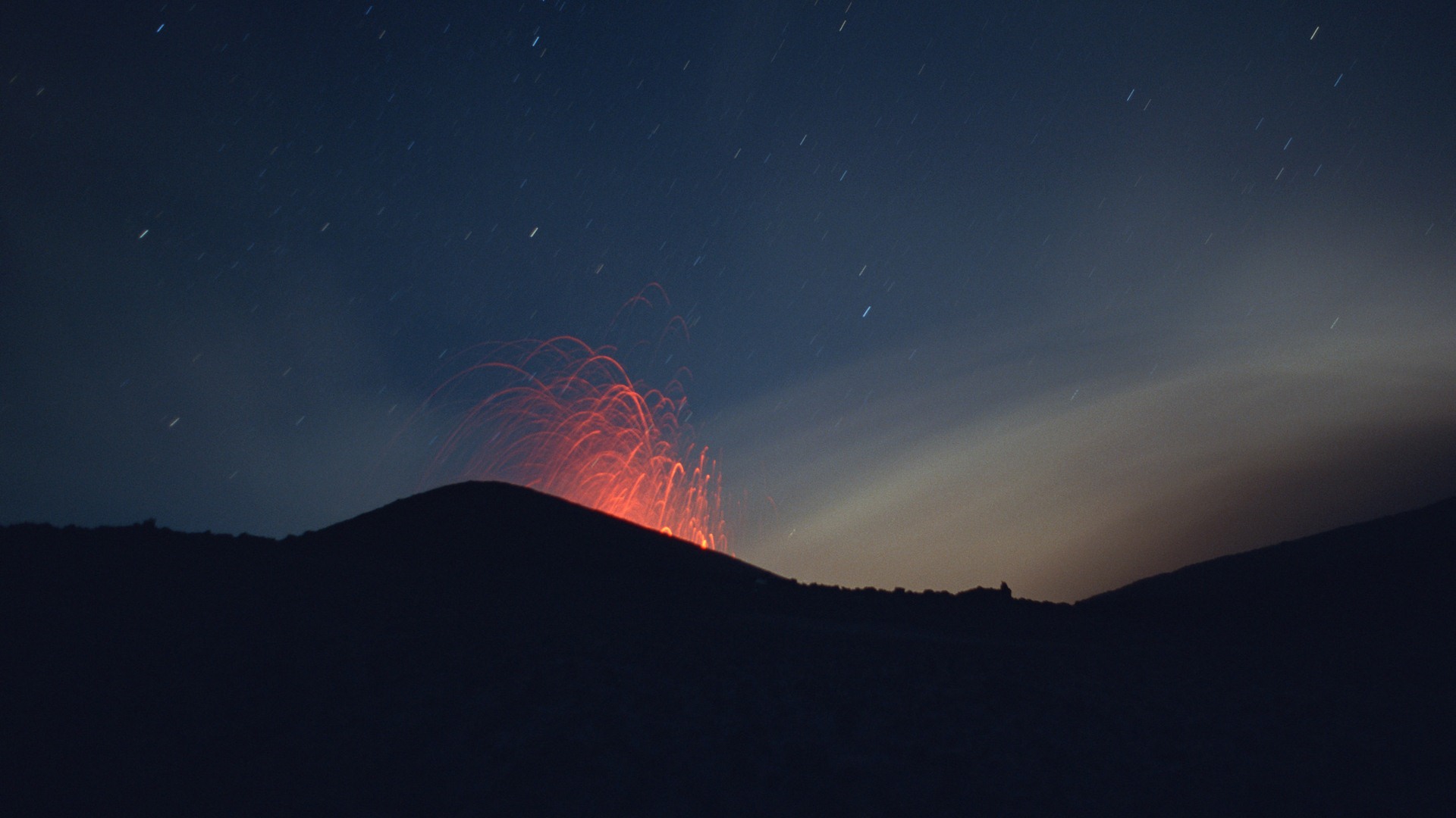 Vulkanausbruch von der herrlichen Landschaft Tapeten #10 - 1920x1080
