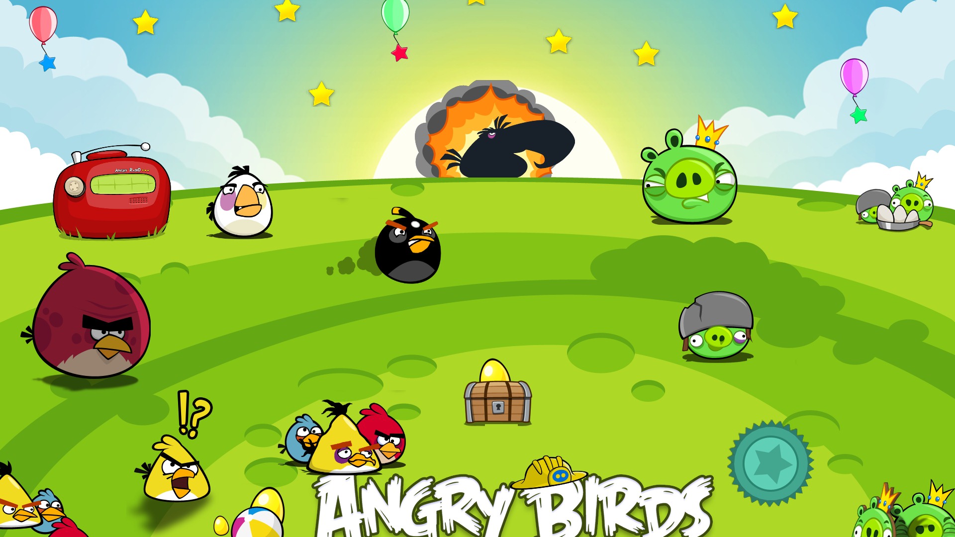 Angry Birds fonds d'écran de jeux #12 - 1920x1080
