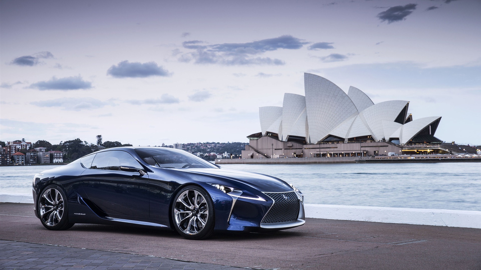 2012 Lexus LF-LC синий концепцию HD обои #2 - 1920x1080