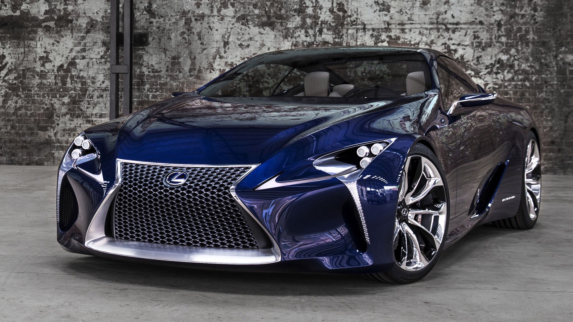 2012 Lexus LF-LC синий концепцию HD обои #6 - 1920x1080