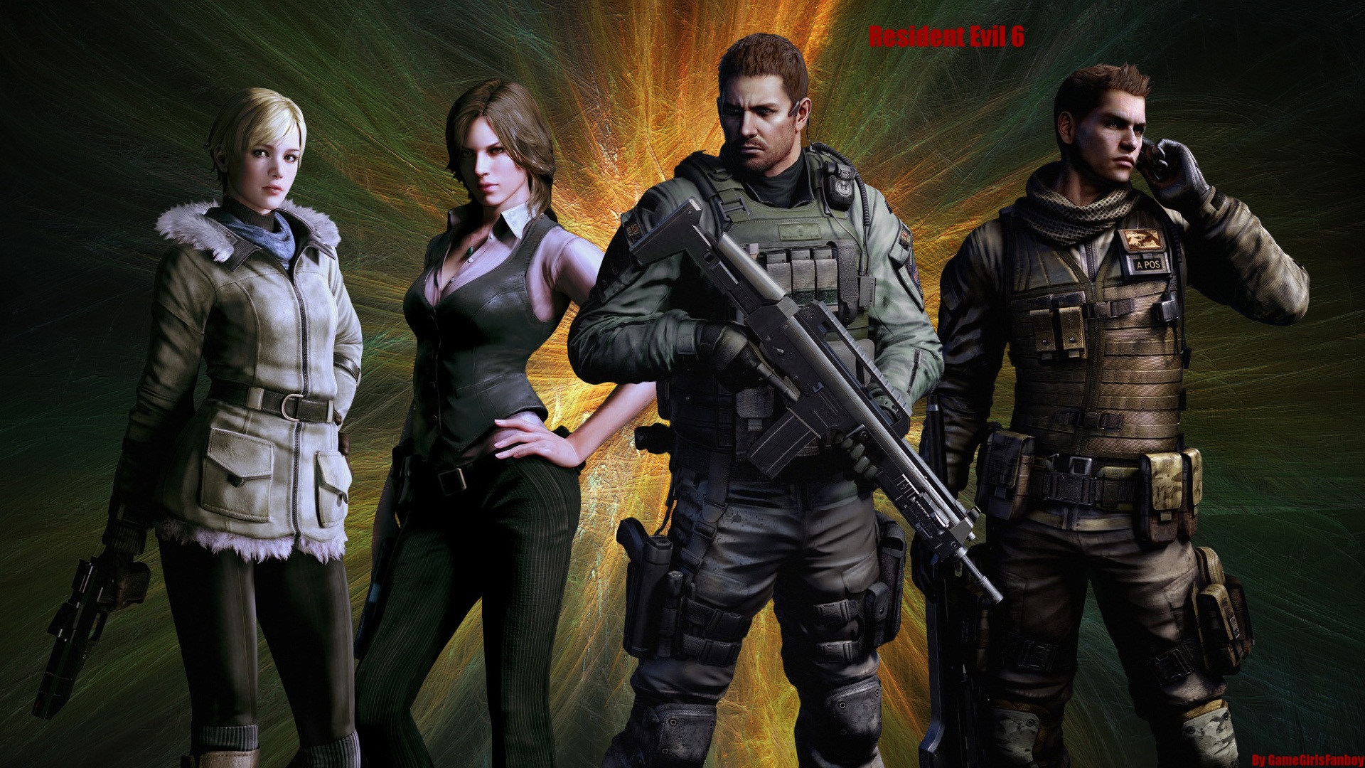 Resident Evil 6 обои HD игры #4 - 1920x1080