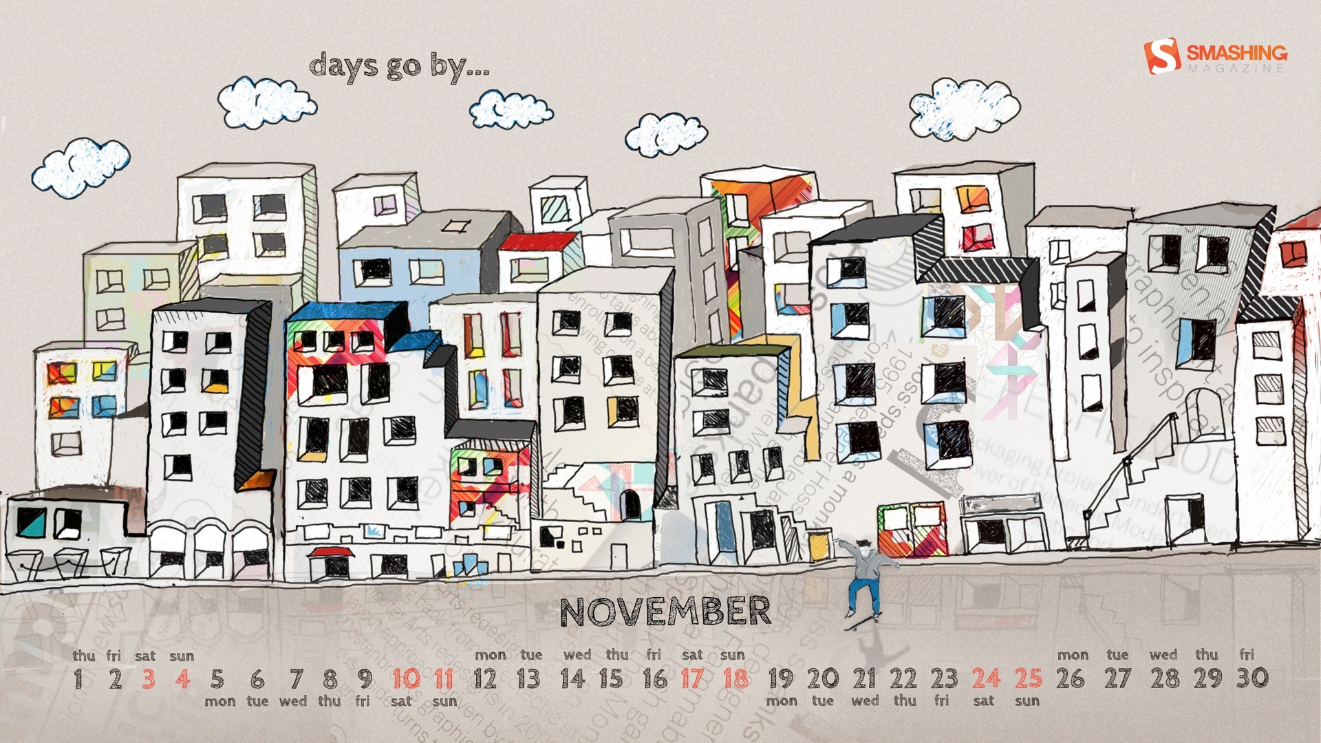 11 2012 Calendar fondo de pantalla (1) #14 - 1920x1080