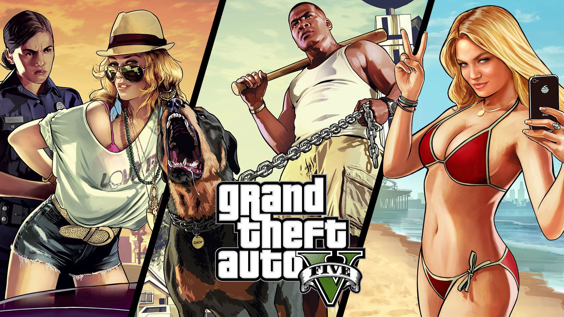 Grand Theft Auto V GTA 5 обои HD игры #17 - 1920x1080