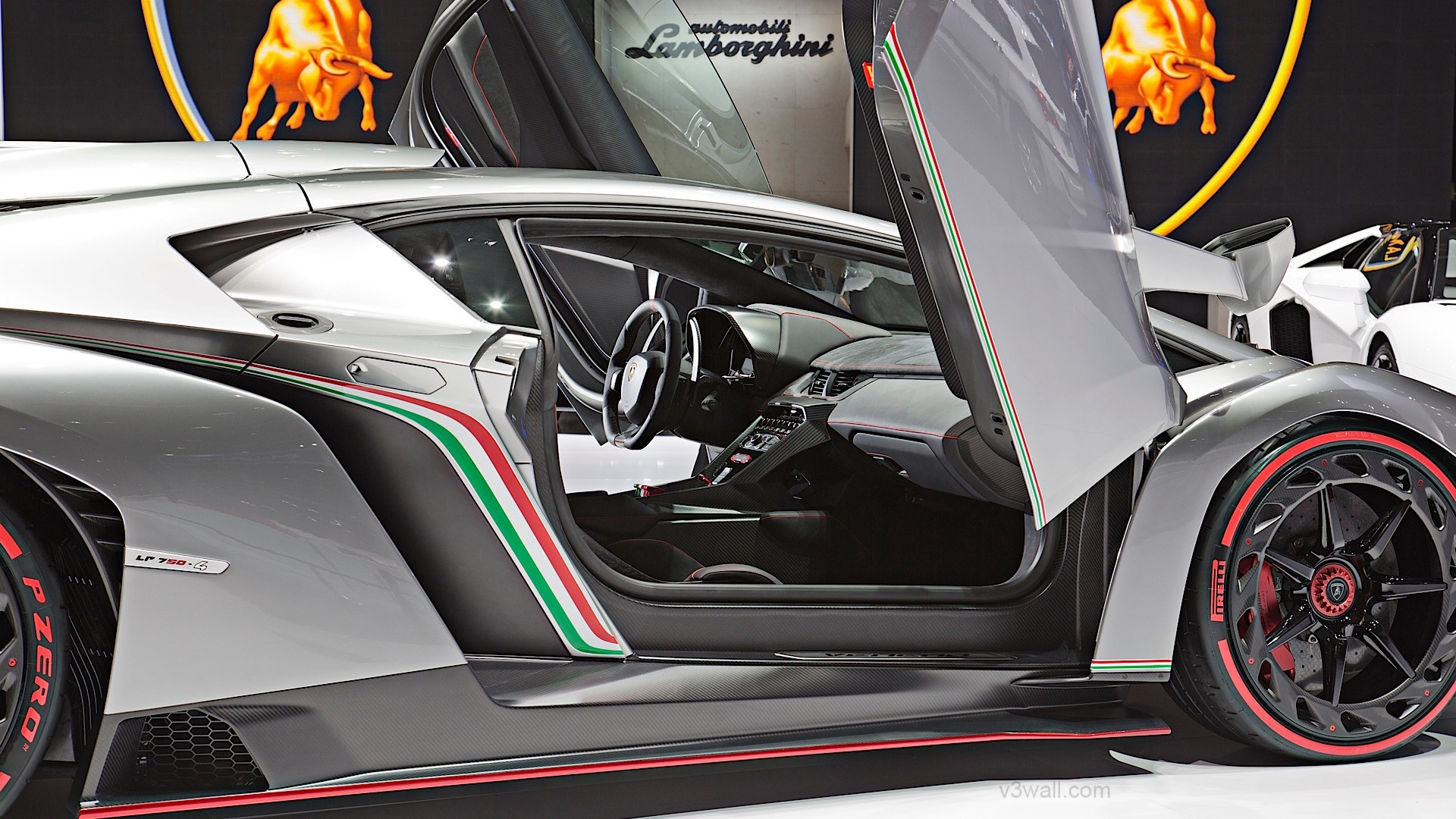 2013 Lamborghini Veneno Luxus-Supersportwagen HD Wallpaper #11 - 1920x1080