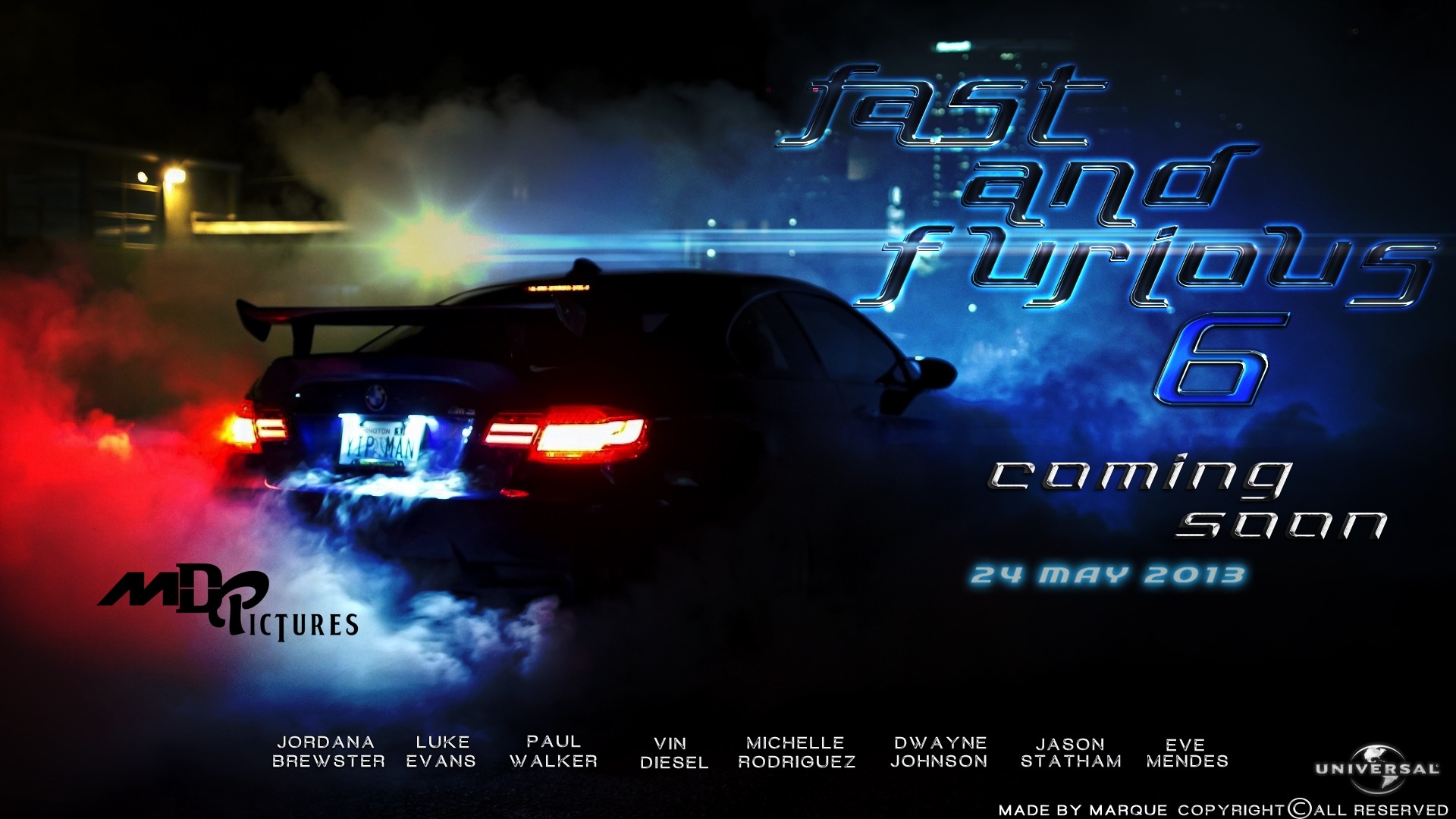 Fast And Furious 6 速度与激情6 高清电影壁纸3 - 1920x1080