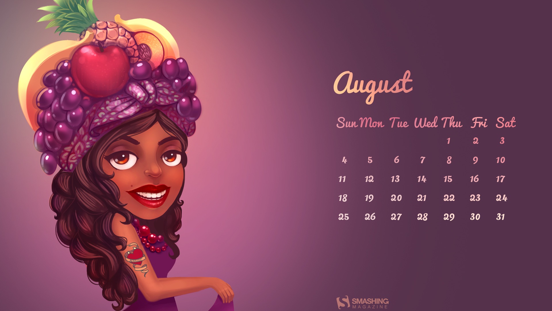 August 2013 Kalender Wallpaper (1) #20 - 1920x1080