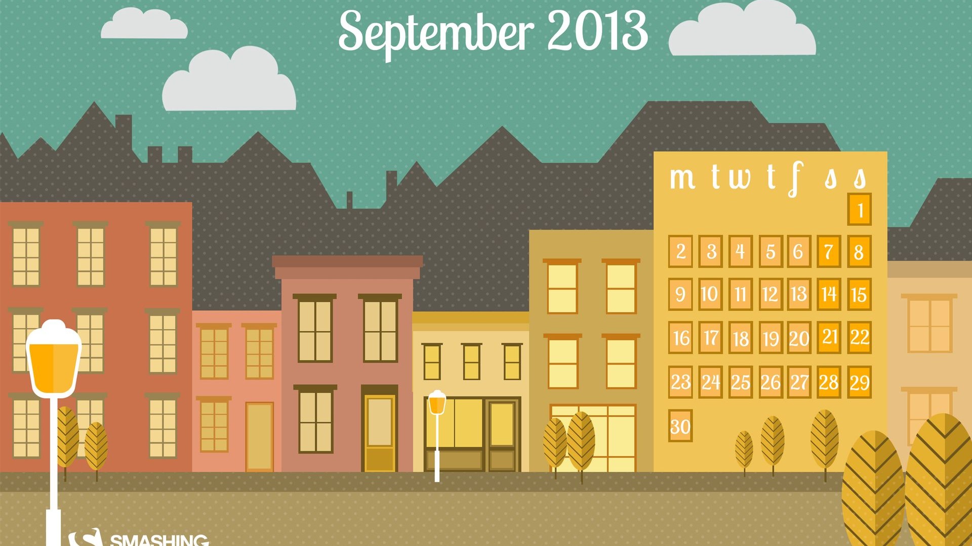 September 2013 Kalender Wallpaper (2) #16 - 1920x1080