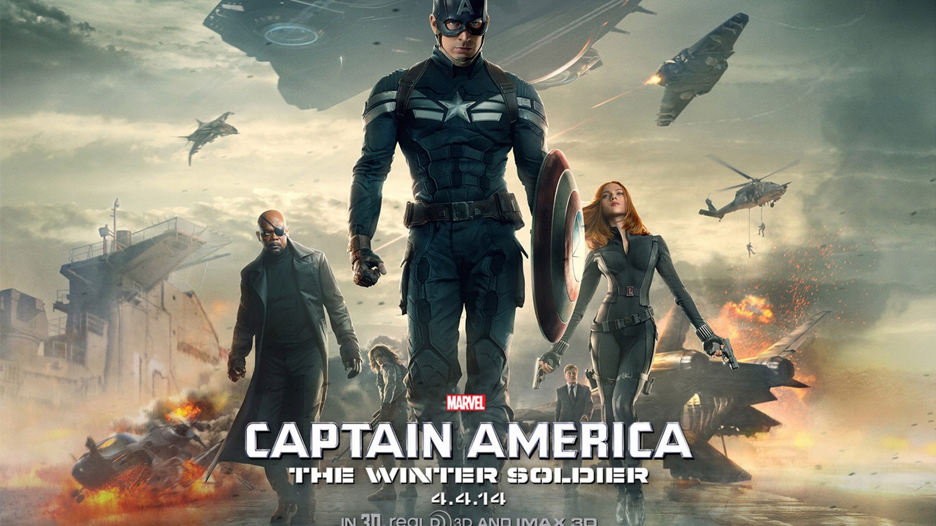 Капитан Америка: Зимний Солдат HD обои #1 - 1920x1080