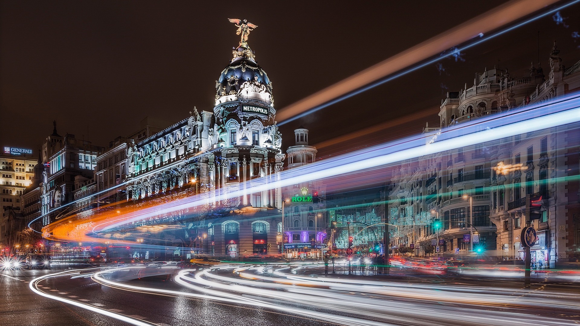 Hlavní město Španělska Madrid, městské scenérie HD Tapety na plochu #9 - 1920x1080
