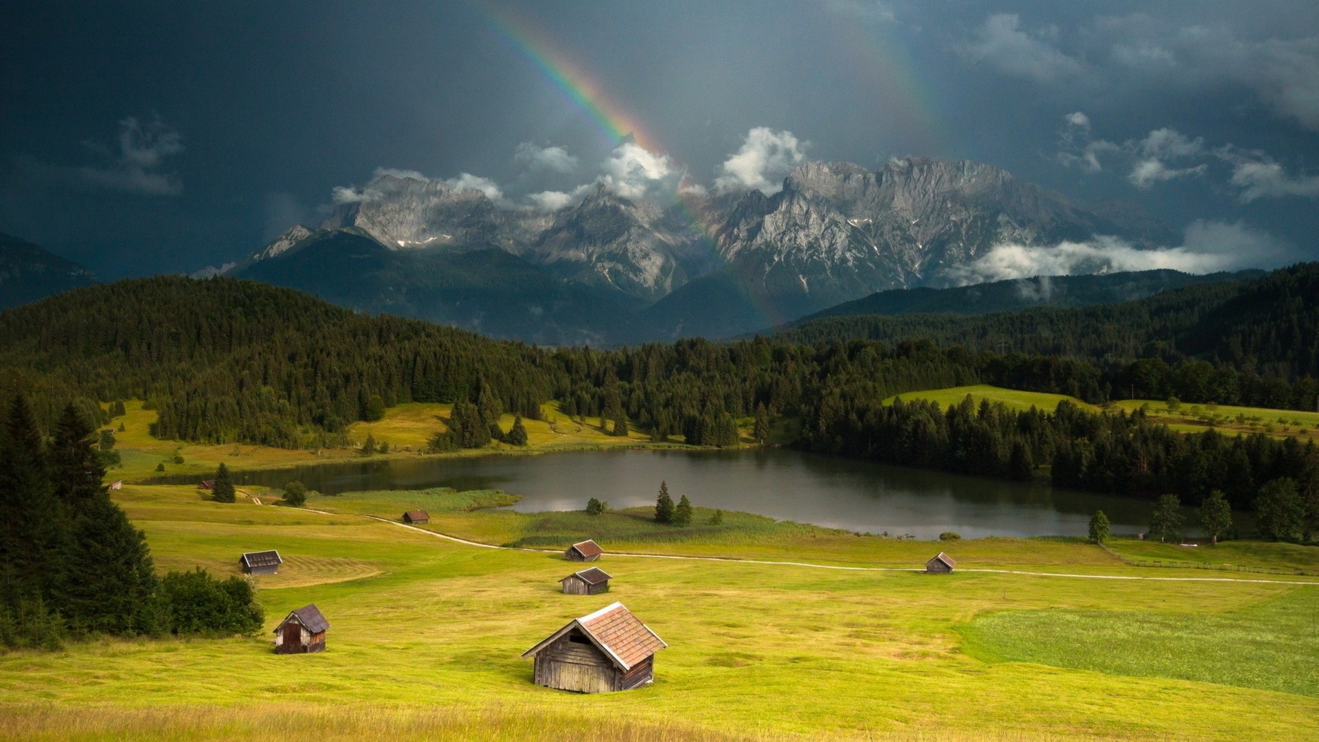 Schöner Regenbogen Landschaft HD Wallpaper #9 - 1920x1080