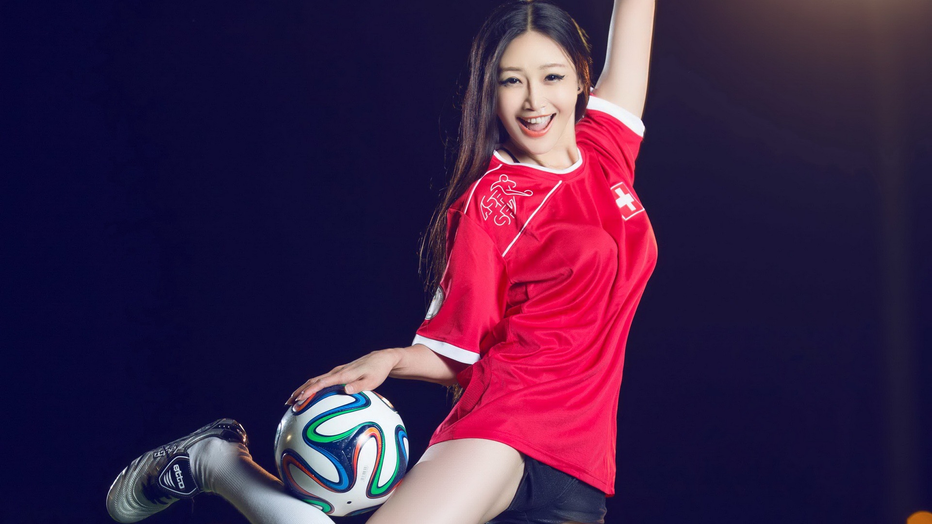 32 월드컵 유니폼, 축구 아기 아름다운 여자의 HD 배경 화면 #18 - 1920x1080