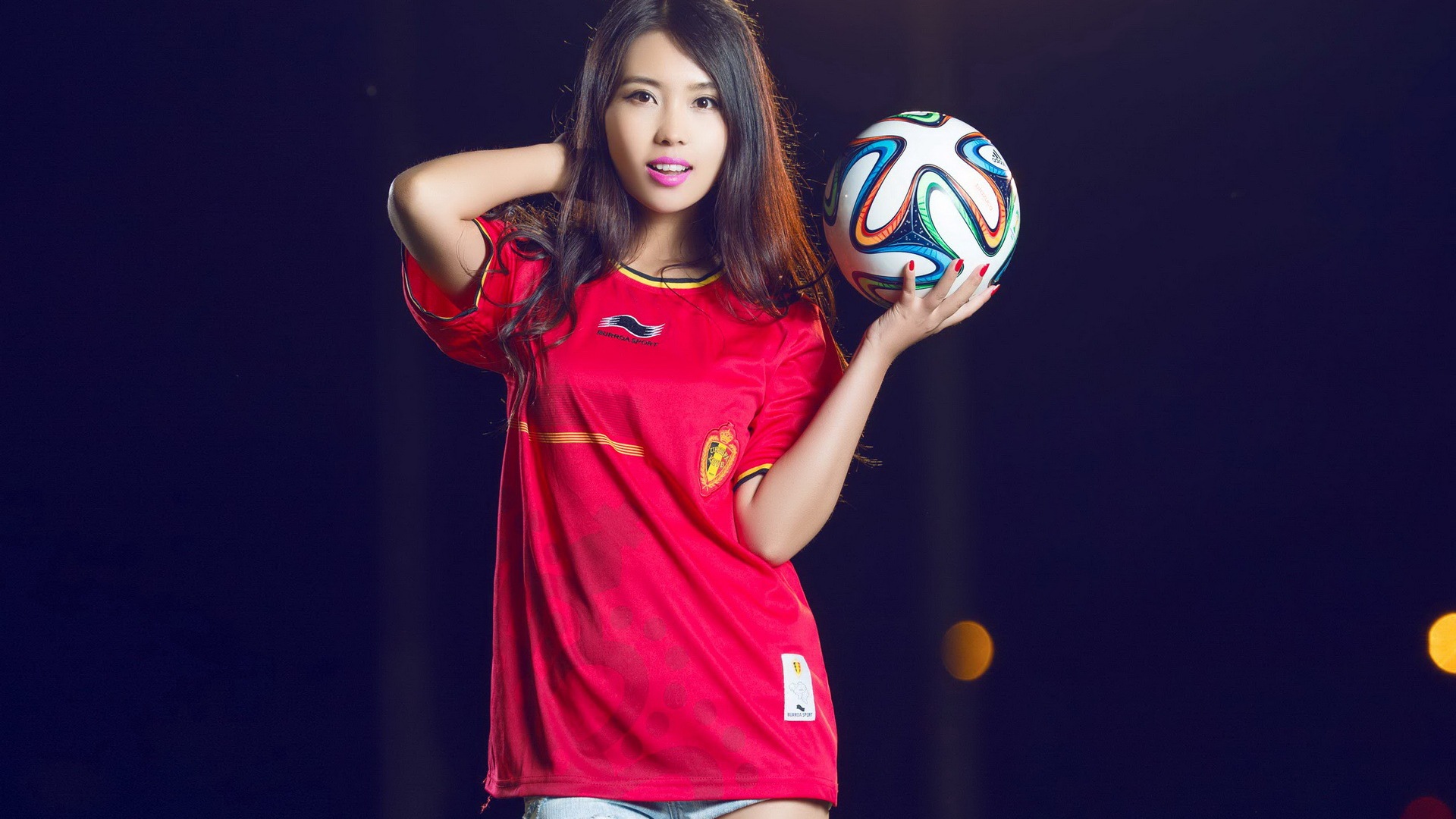 32 월드컵 유니폼, 축구 아기 아름다운 여자의 HD 배경 화면 #31 - 1920x1080