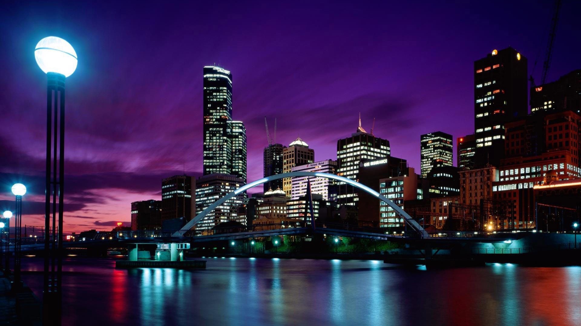 호주 멜버른 도시의 HD 배경 화면 #3 - 1920x1080