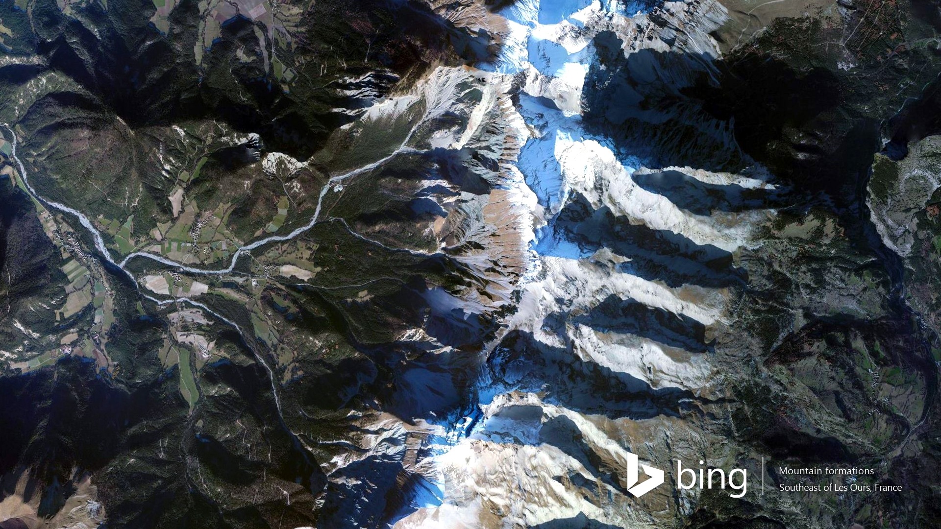 Microsoft Bing HD обои: Вид с воздуха на Европе #10 - 1920x1080