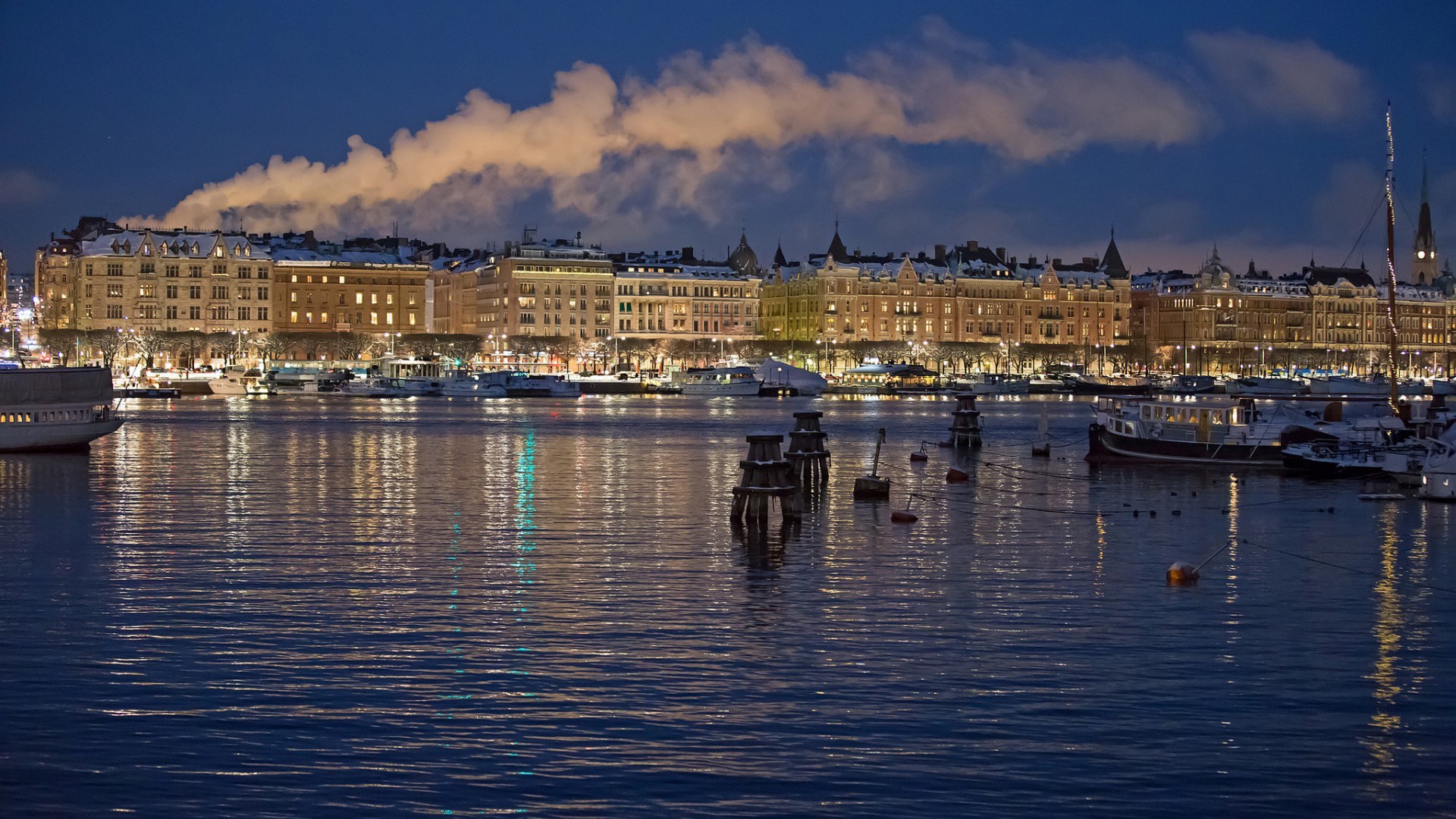 Stockholm, Suède, le fond d'écran paysage de la ville #3 - 1920x1080