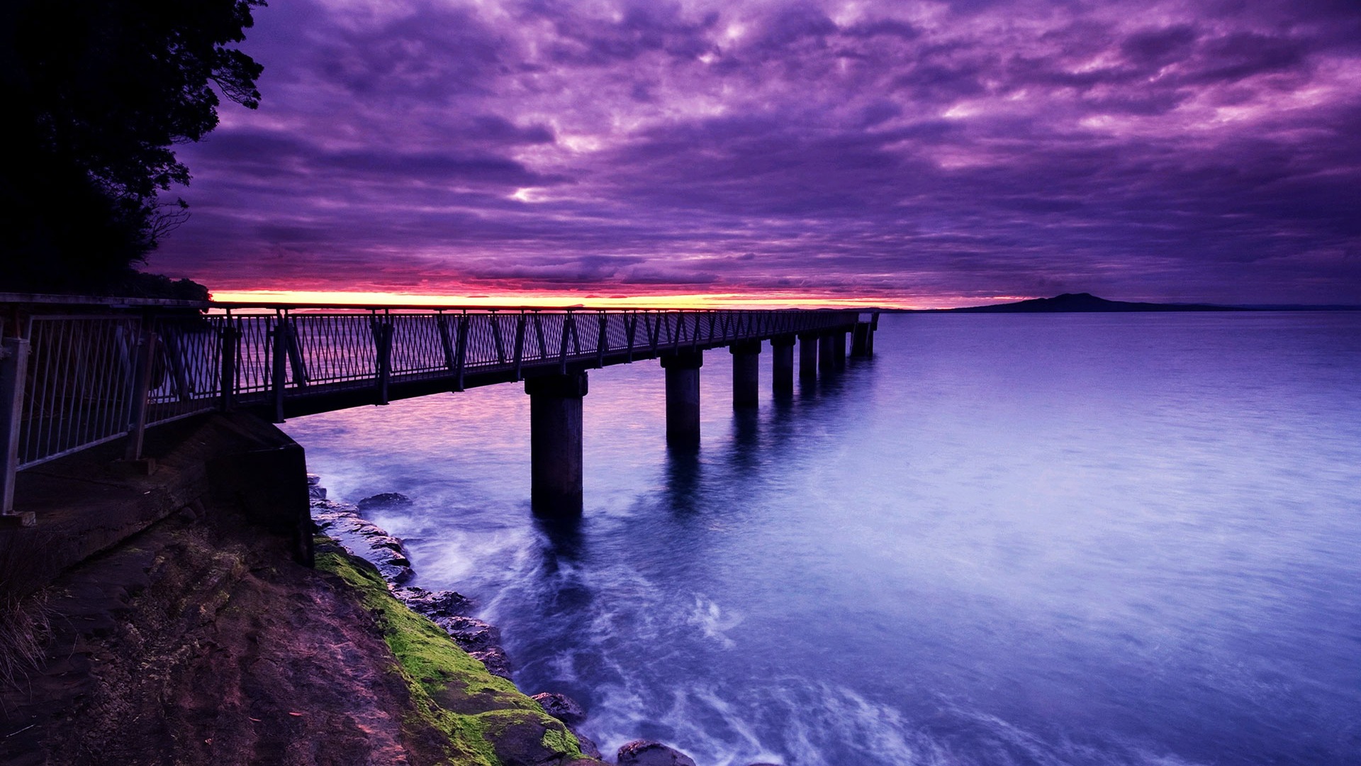 Pier und Brücke HD Wallpaper #5 - 1920x1080