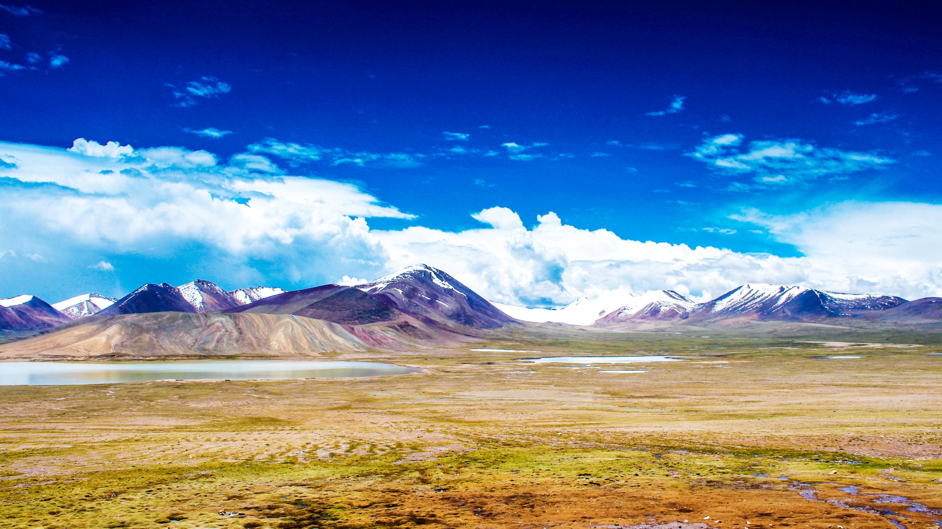 Цинхай плато красивые пейзажи обои #1 - 1920x1080