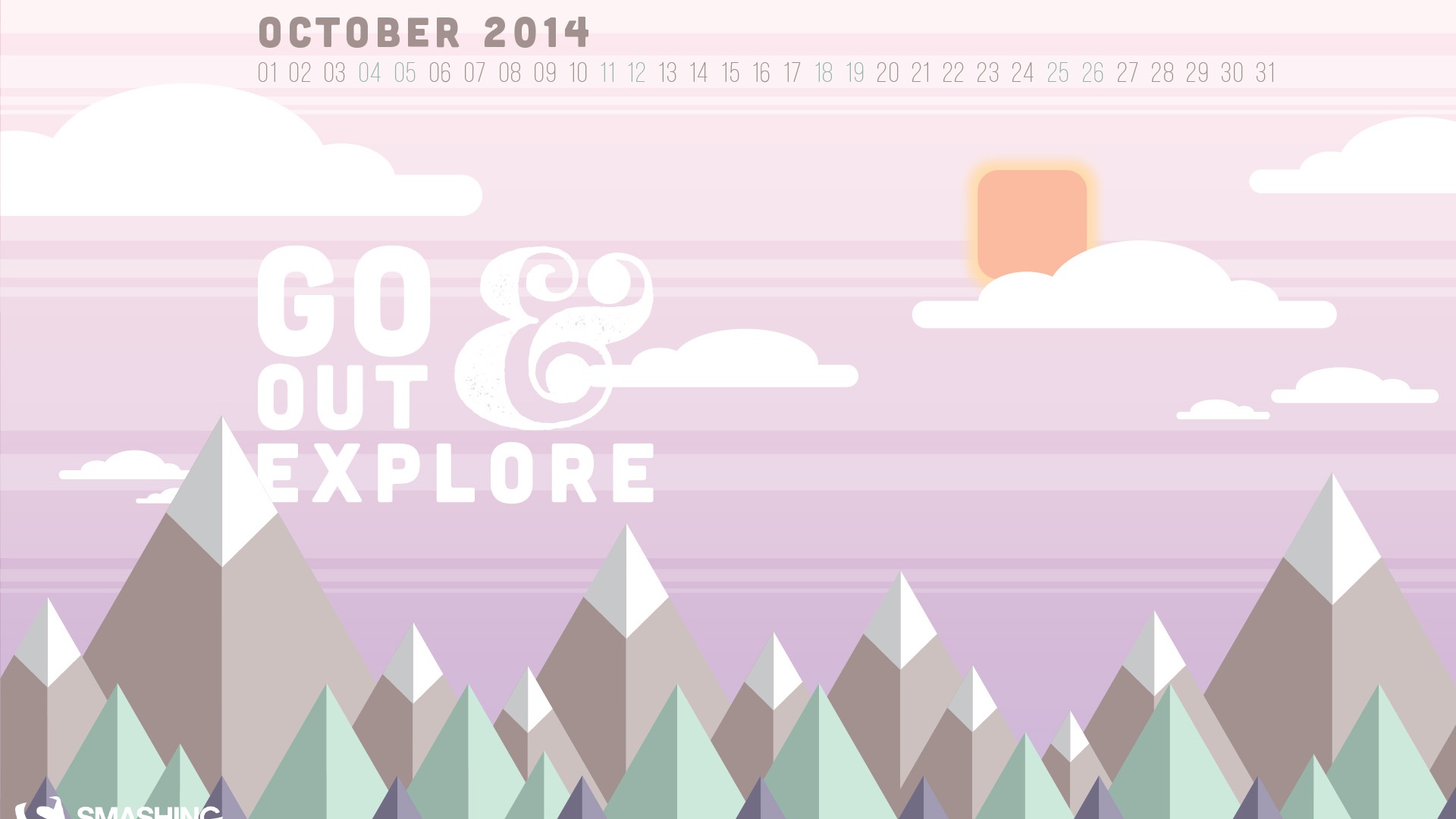 Oktober 2014 Kalender Tapete (2) #3 - 1920x1080