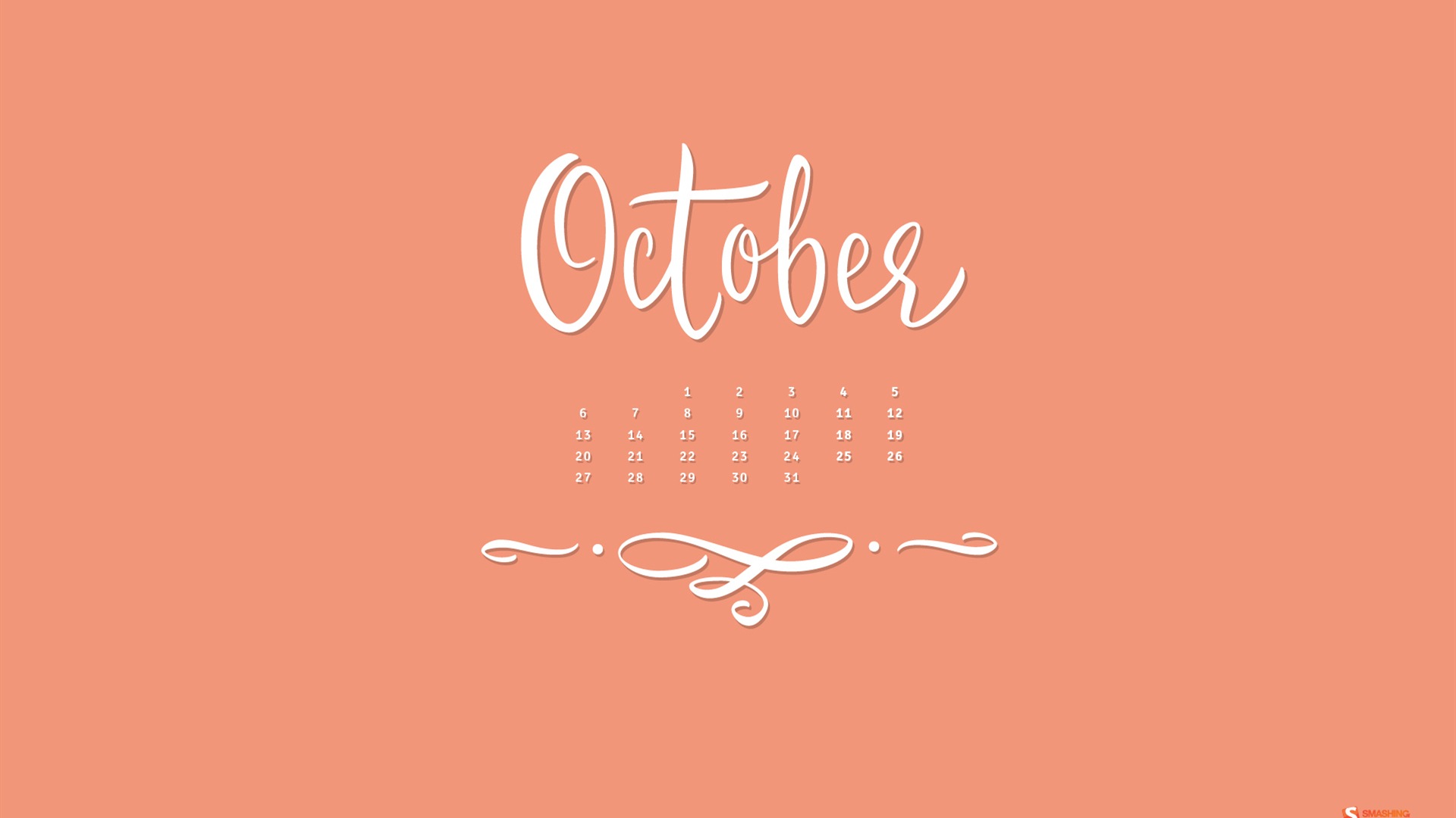 October 2014 Calendar wallpaper (2) #11 - 1920x1080