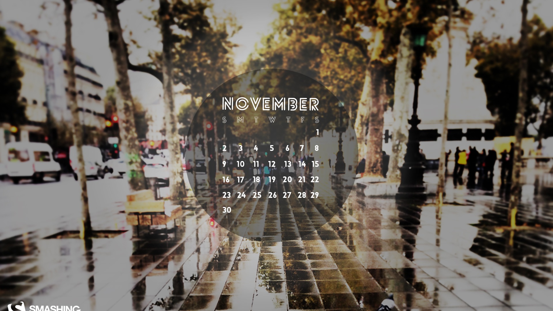 Ноябрь 2014 Календарь обои (2) #6 - 1920x1080