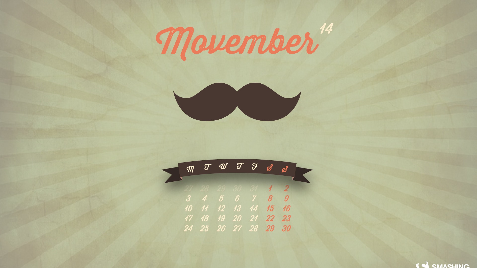 Ноябрь 2014 Календарь обои (2) #12 - 1920x1080