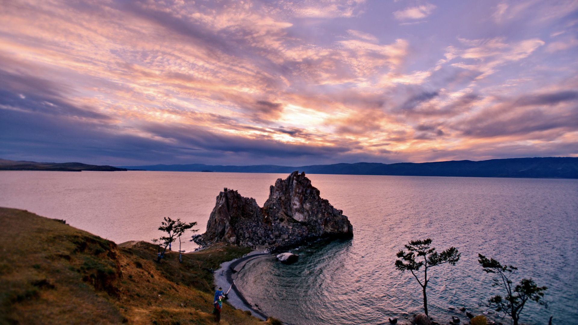 Озеро Байкал в России, декорации HD обои #11 - 1920x1080