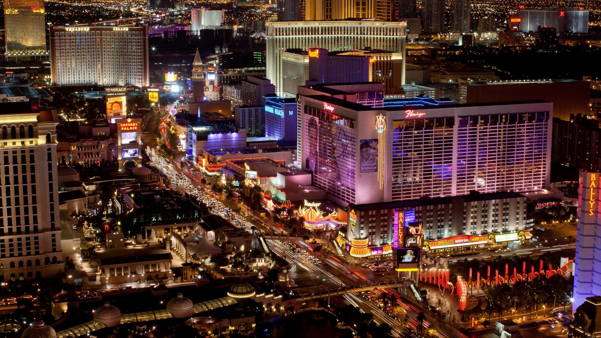 Hermosa noche en fondos de pantalla de alta definición de Las Vegas #15 - 1920x1080
