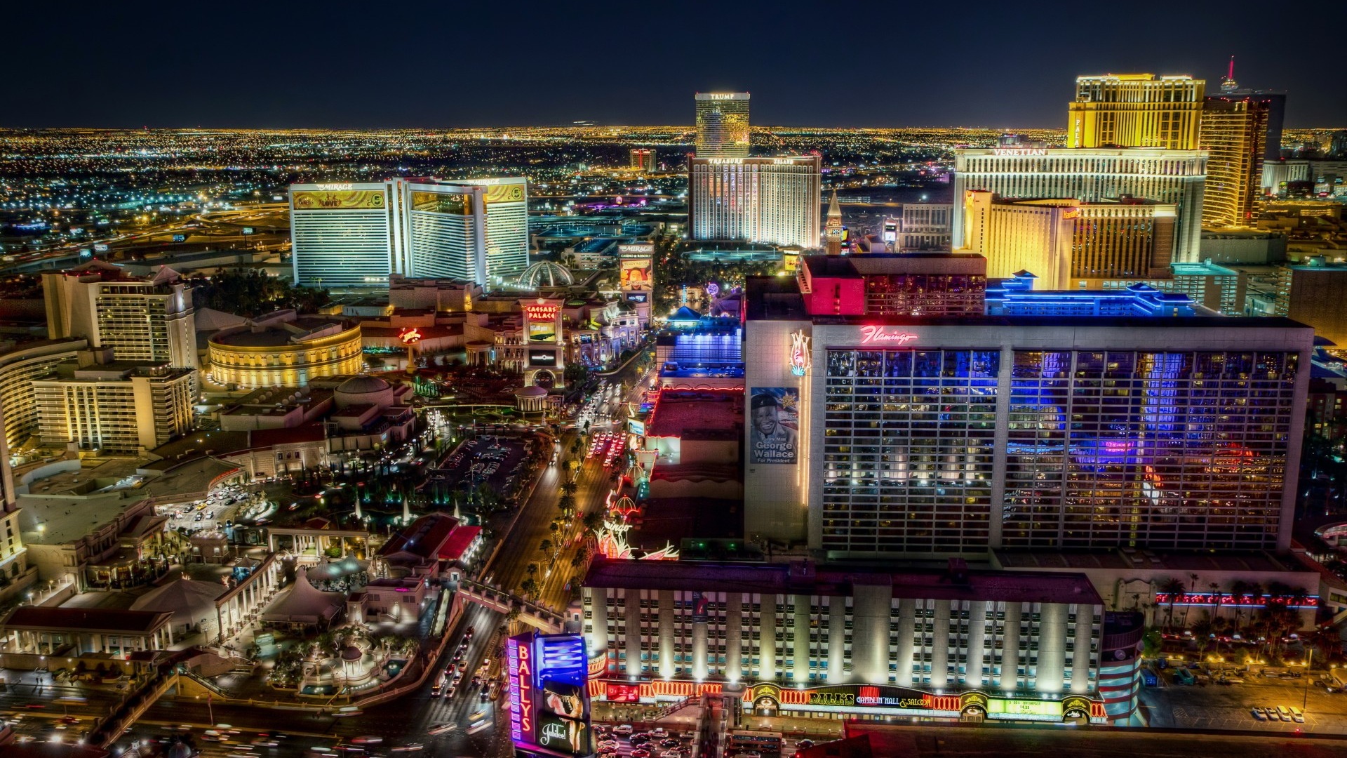 Hermosa noche en fondos de pantalla de alta definición de Las Vegas #17 - 1920x1080