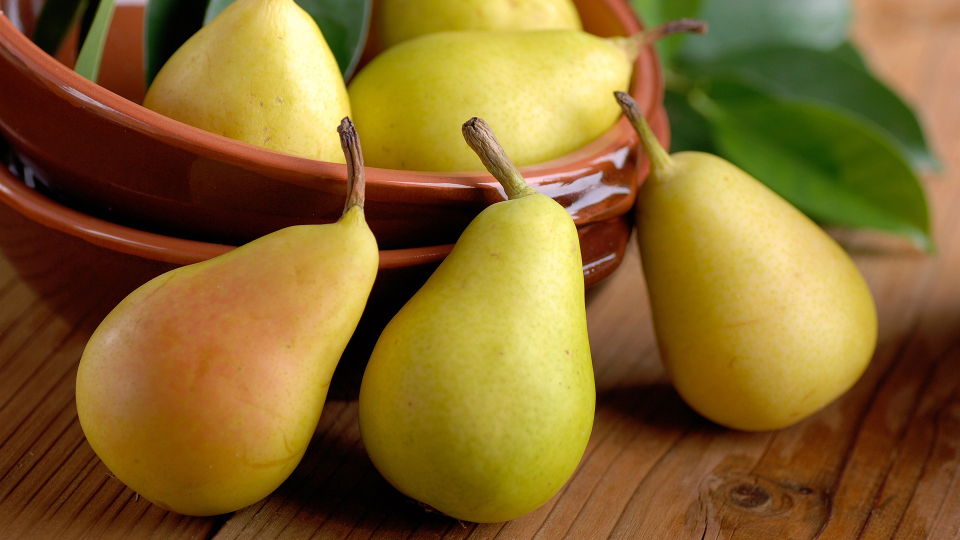 Succulent fruits, poires close-up fonds d'écran HD #3 - 1920x1080