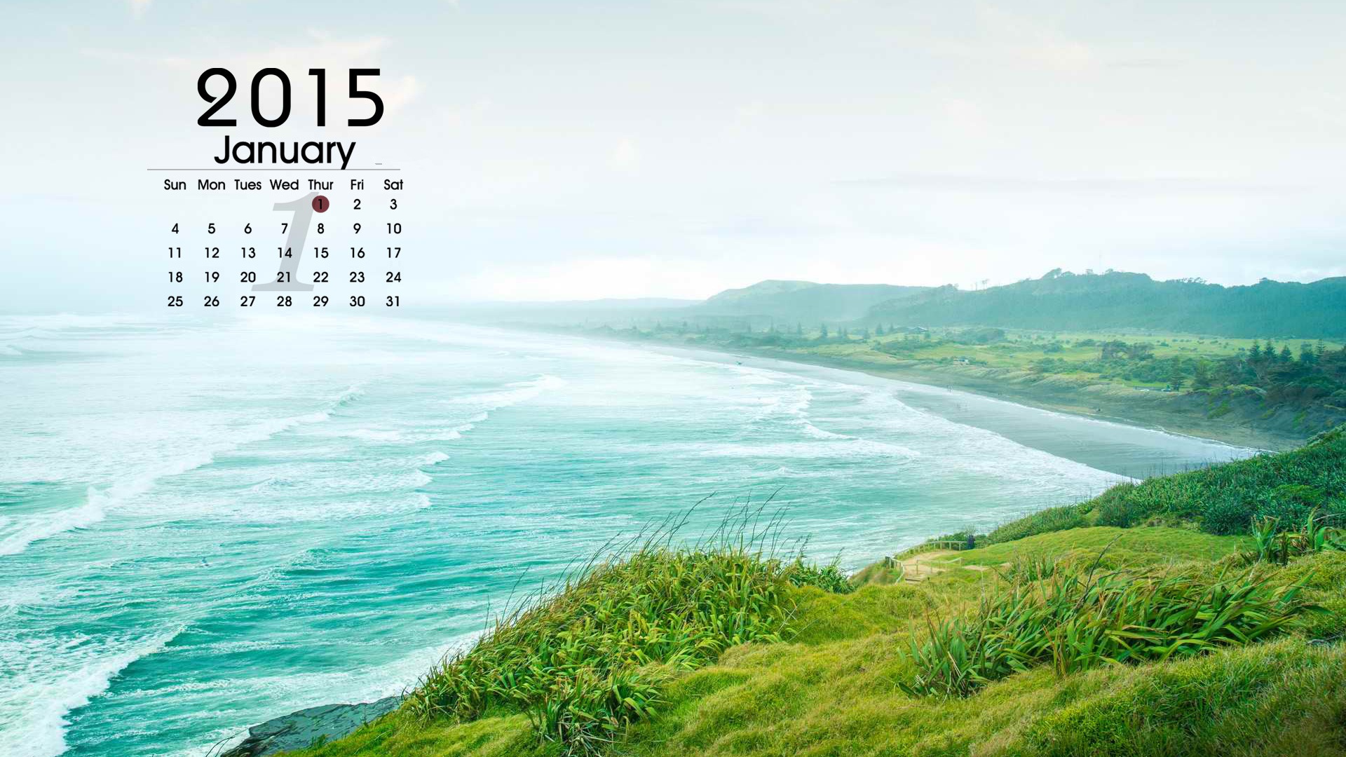 January 2015 calendar wallpaper (1) #16 - 1920x1080