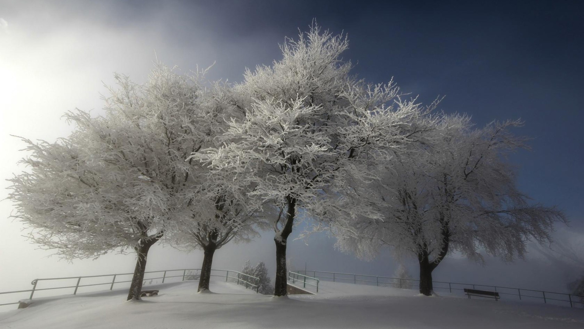 La nieve del invierno fondos de pantalla HD hermoso paisaje #18 - 1920x1080