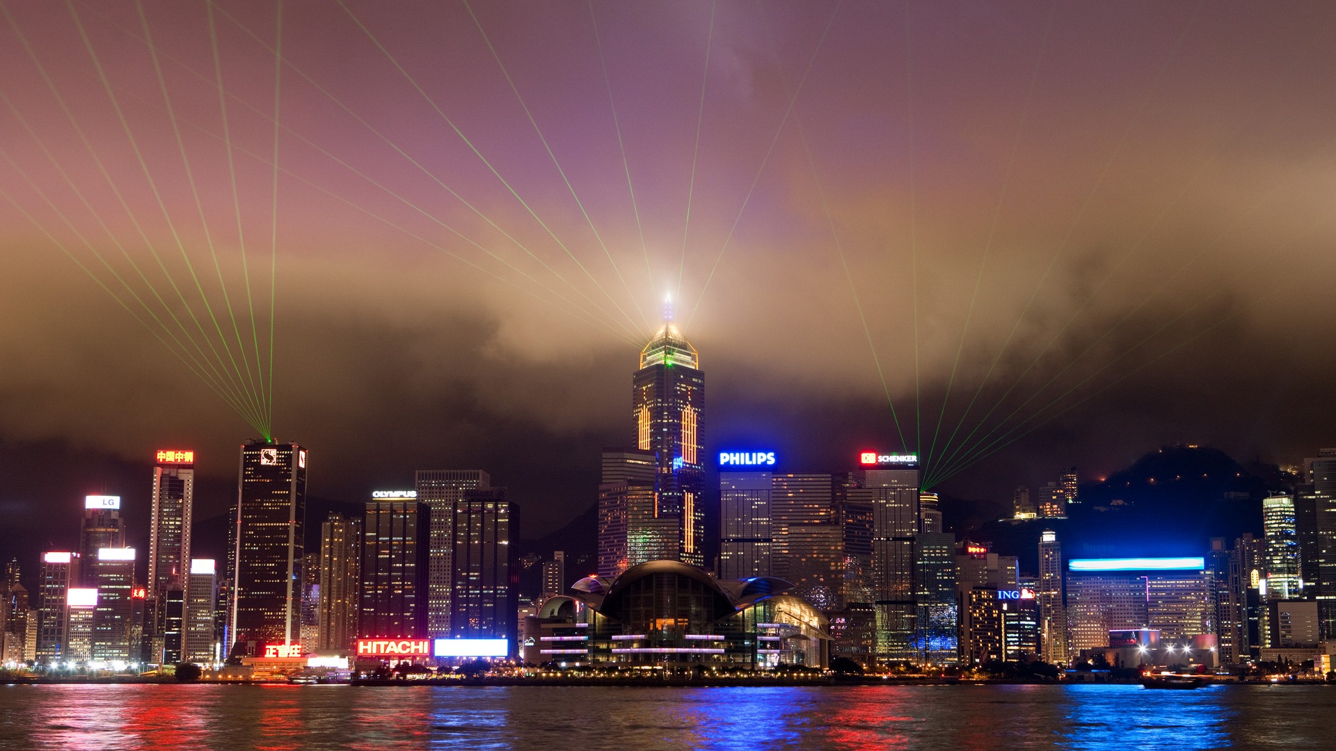 홍콩의 도시 풍경 아름다운 HD 배경 화면 #10 - 1920x1080