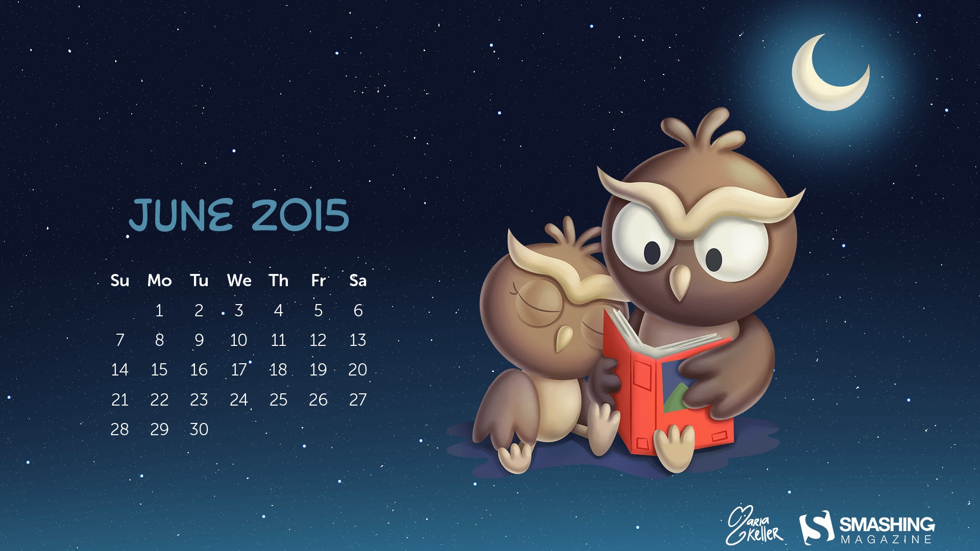 Června 2015 kalendář tapety (2) #2 - 1920x1080