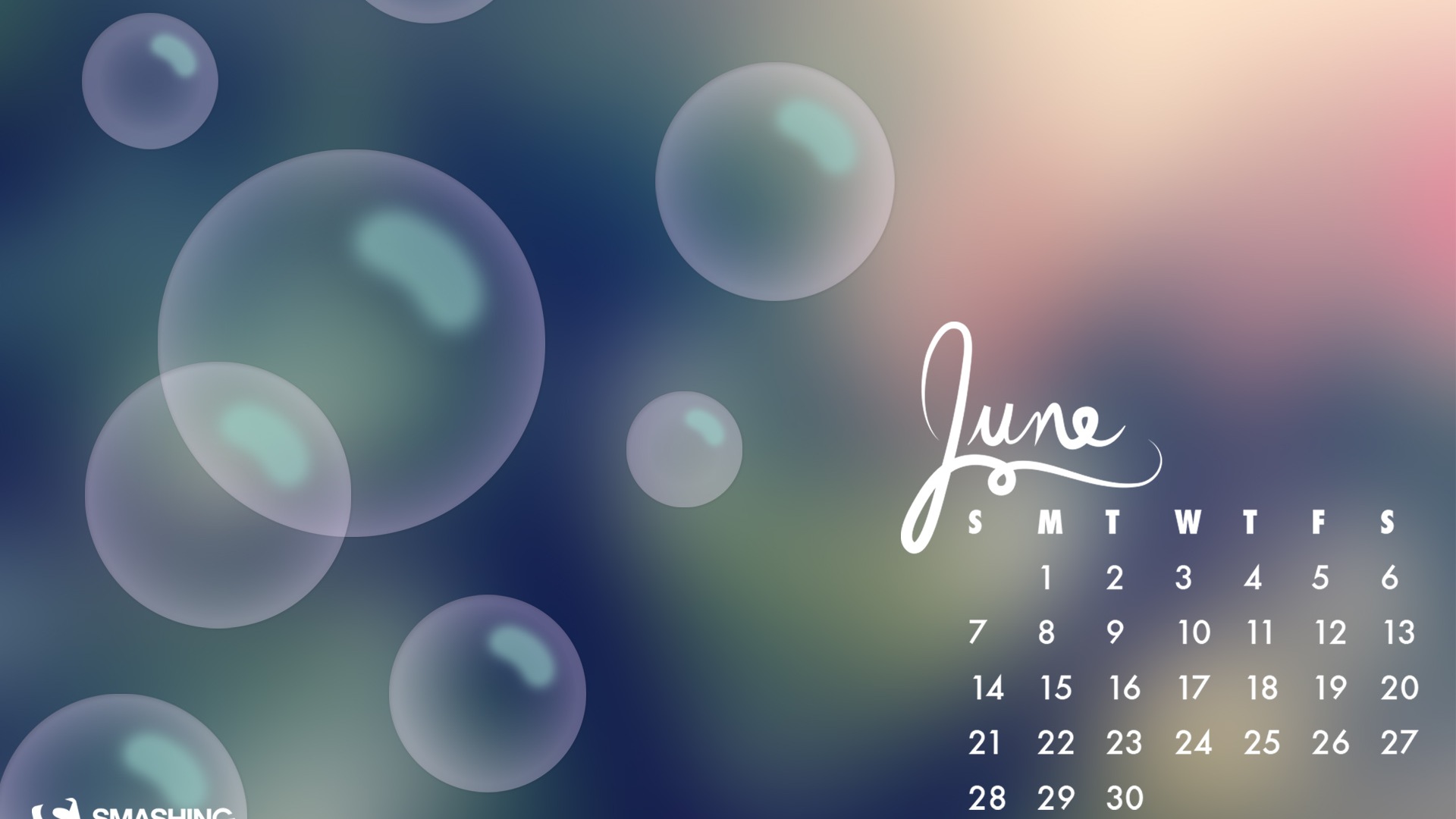 June 2015 calendar wallpaper (2) #16 - 1920x1080