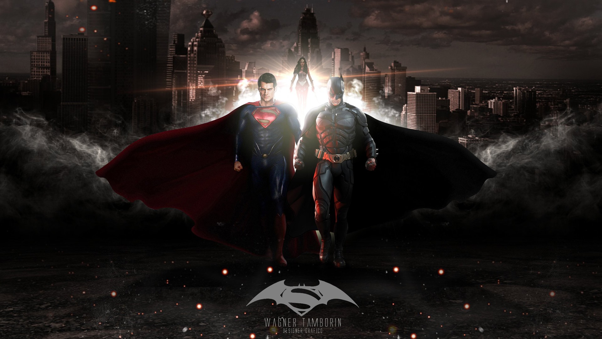 фильм HD обои Рассвет Справедливости, 2016: Бэтмен против Супермена #10 - 1920x1080