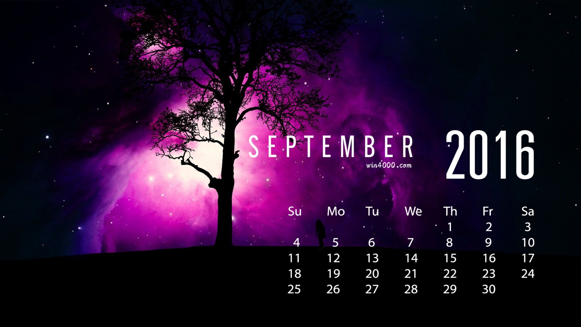 De septiembre de fondo de pantalla de calendario el año 2016 (1) #1 - 1920x1080