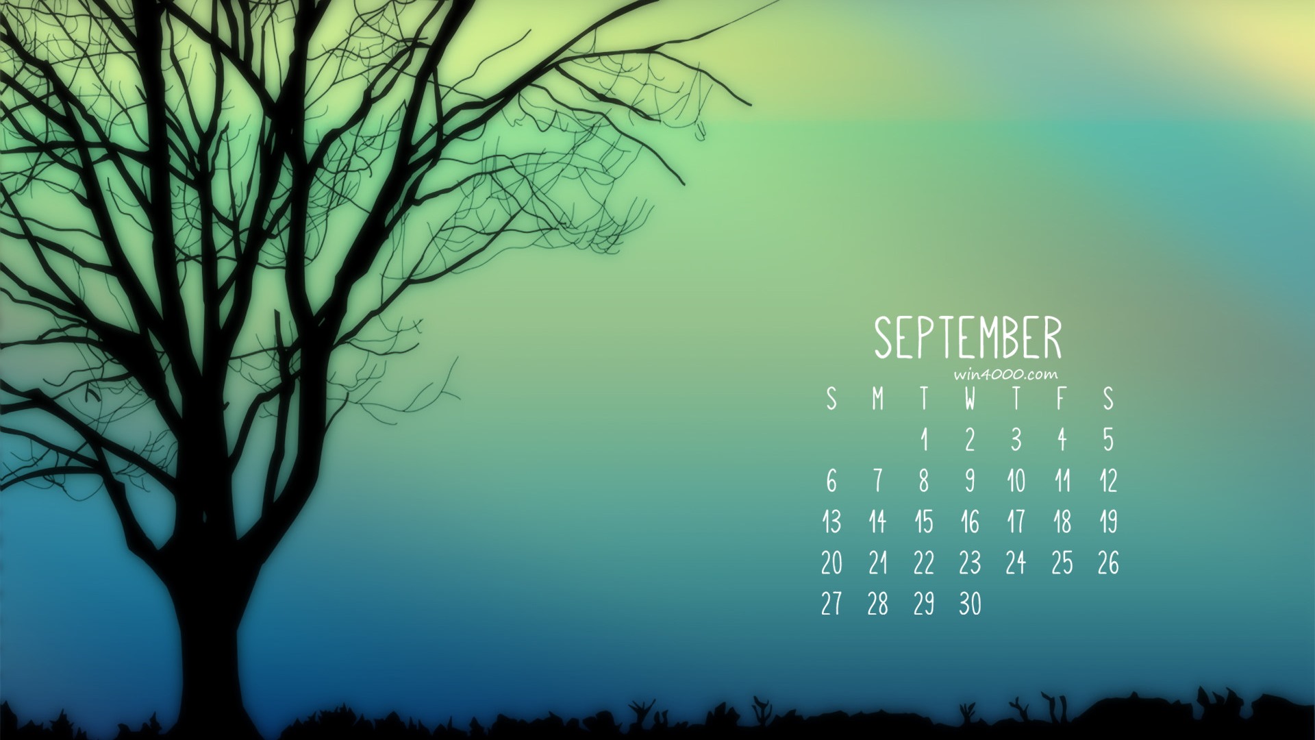 De septiembre de fondo de pantalla de calendario el año 2016 (2) #5 - 1920x1080