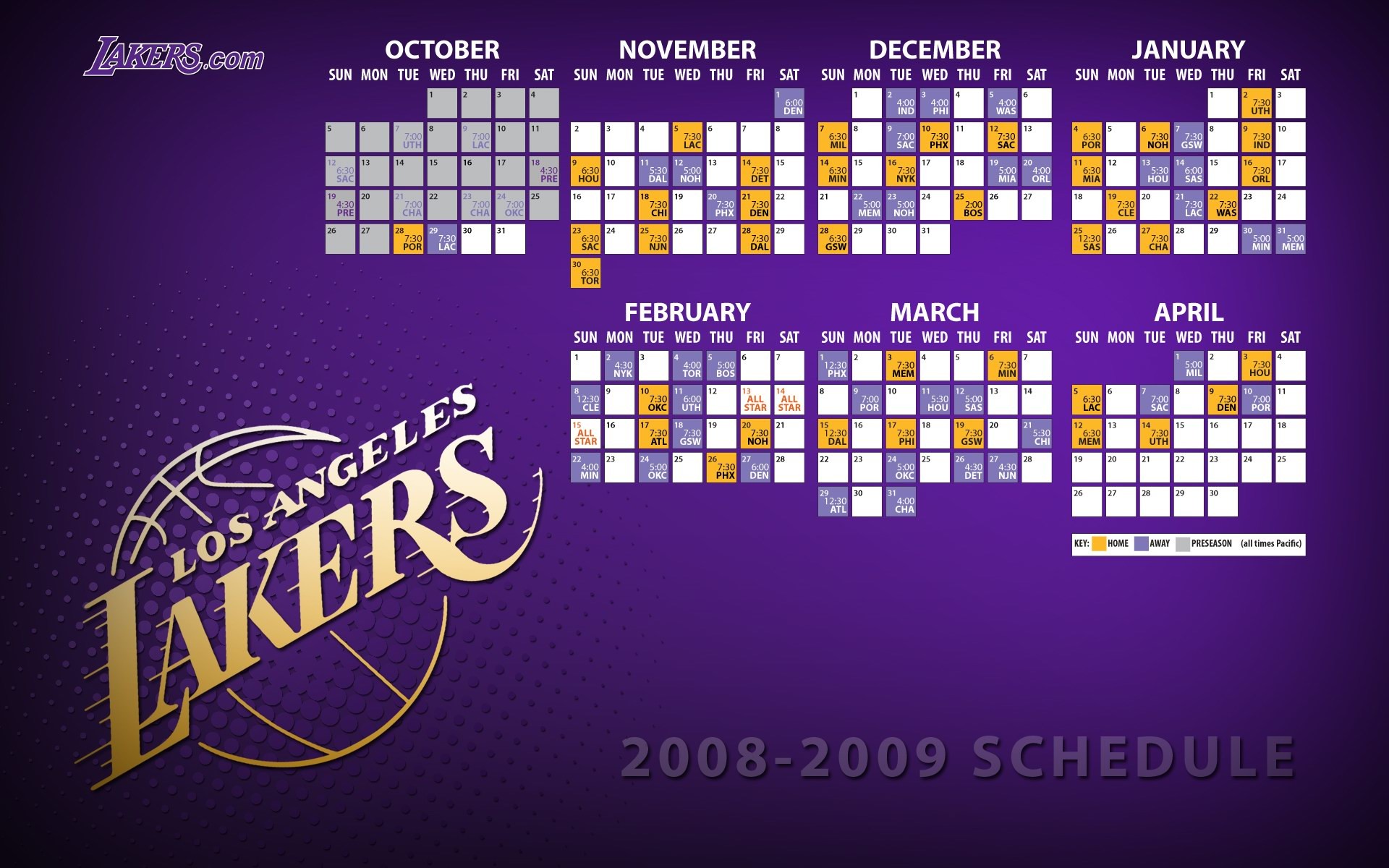 Los Angeles Lakers Official Wallpaper #1 - 1920x1200