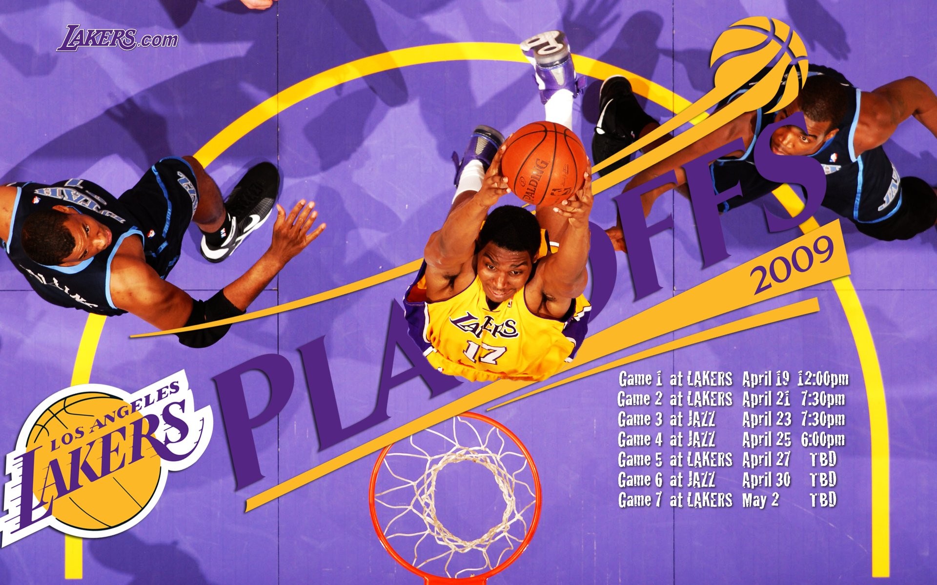 NBA2009는 레이커스 배경 화면 챔피언 #8 - 1920x1200
