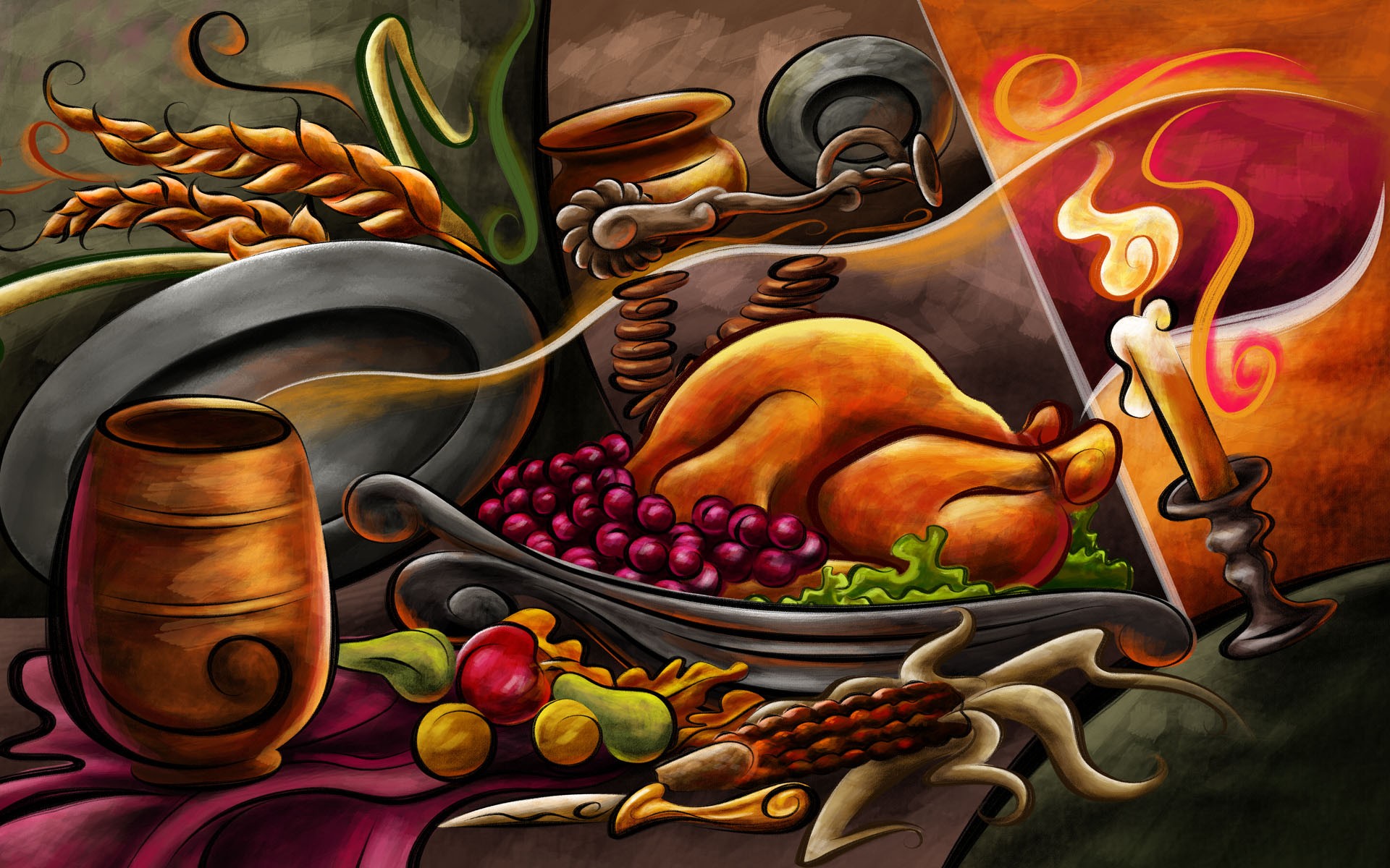 Thanksgiving theme wallpaper #5 - 1920x1200