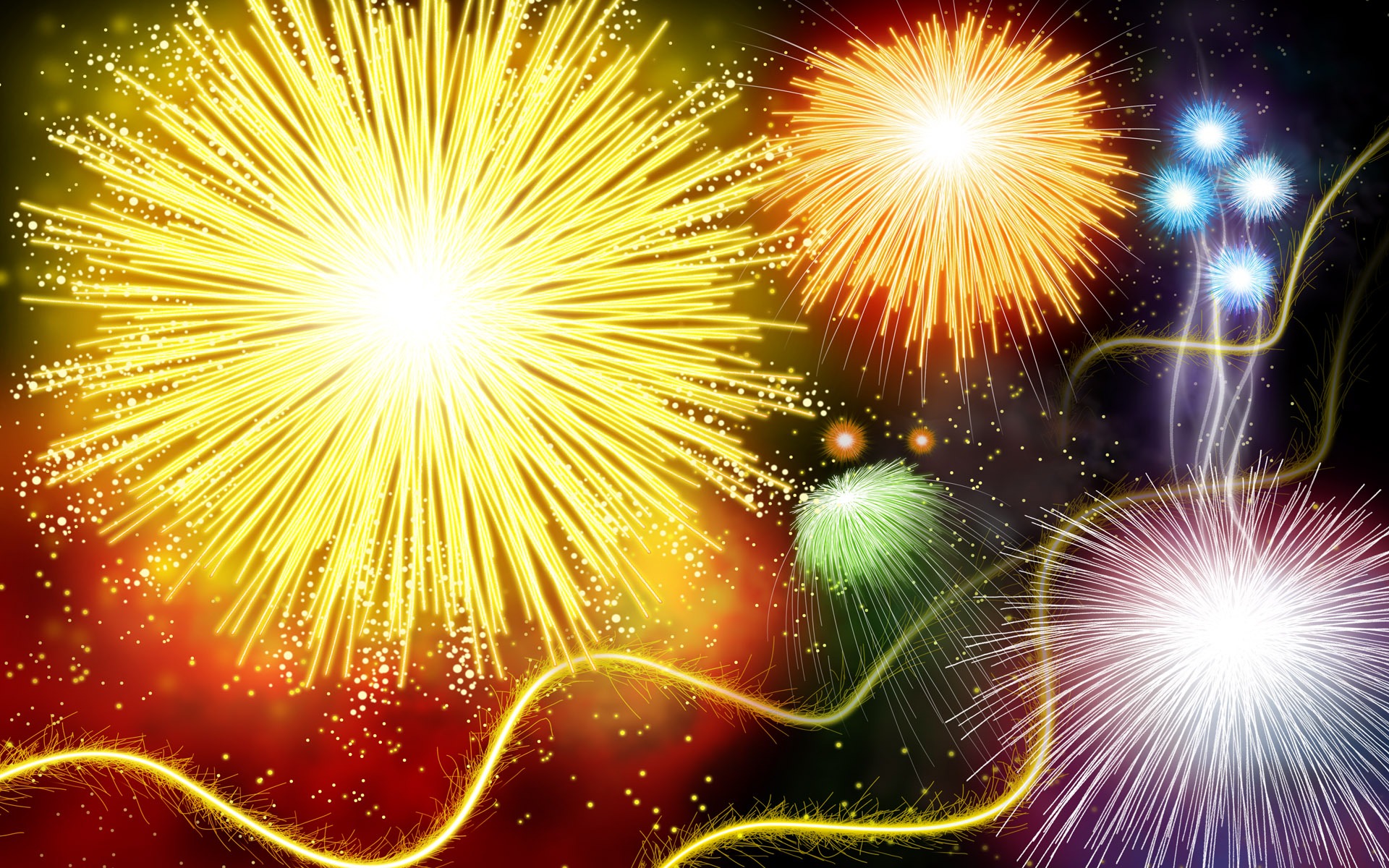Colorful fireworks HD wallpaper #18 - 1920x1200