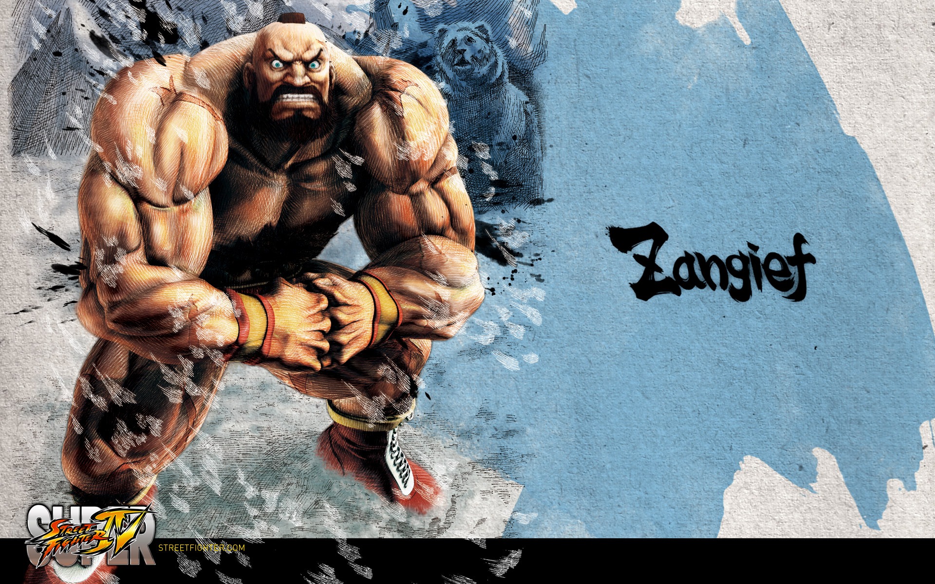 Super Street Fighter 4 Ink Chinese style wallpaper #19 - 1920x1200