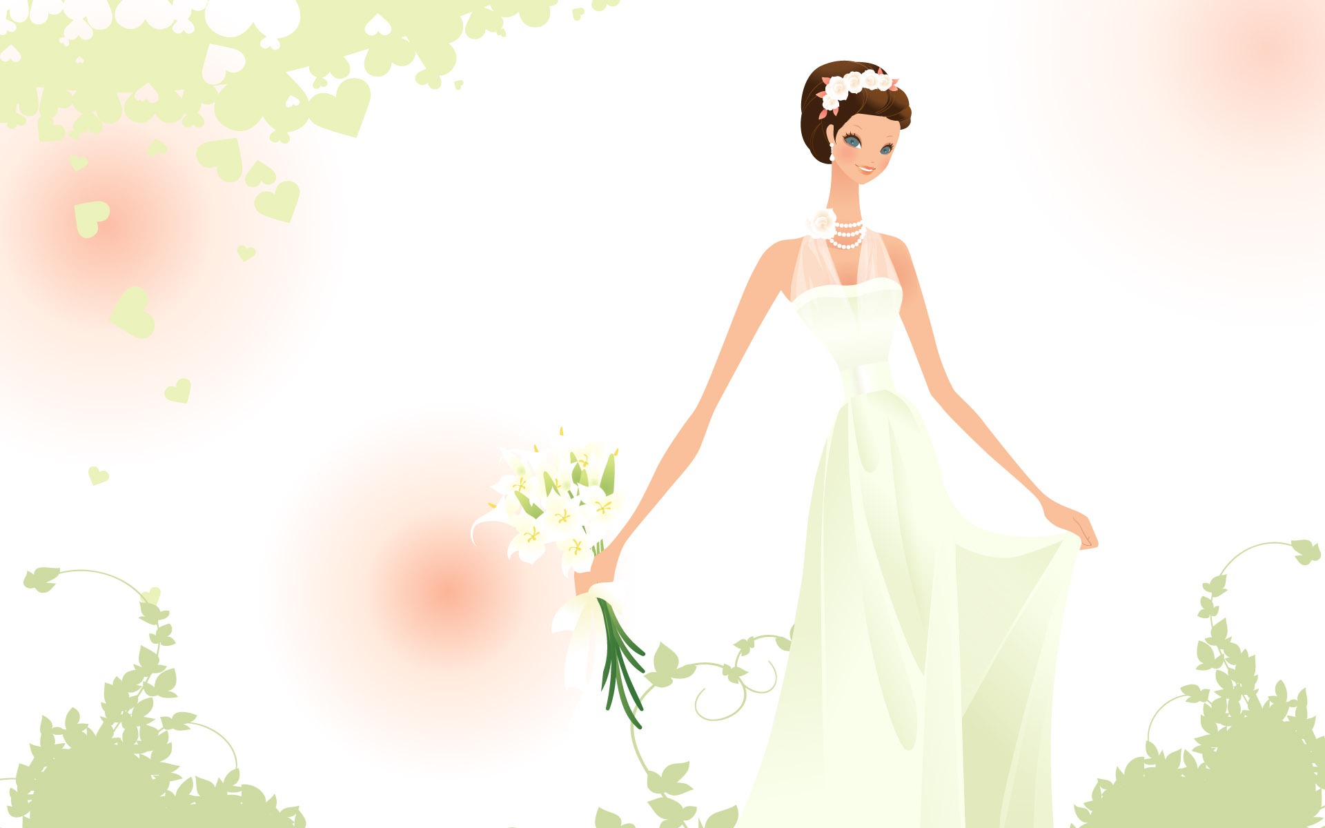 Vector wallpaper wedding bride (2) #12 - 1920x1200