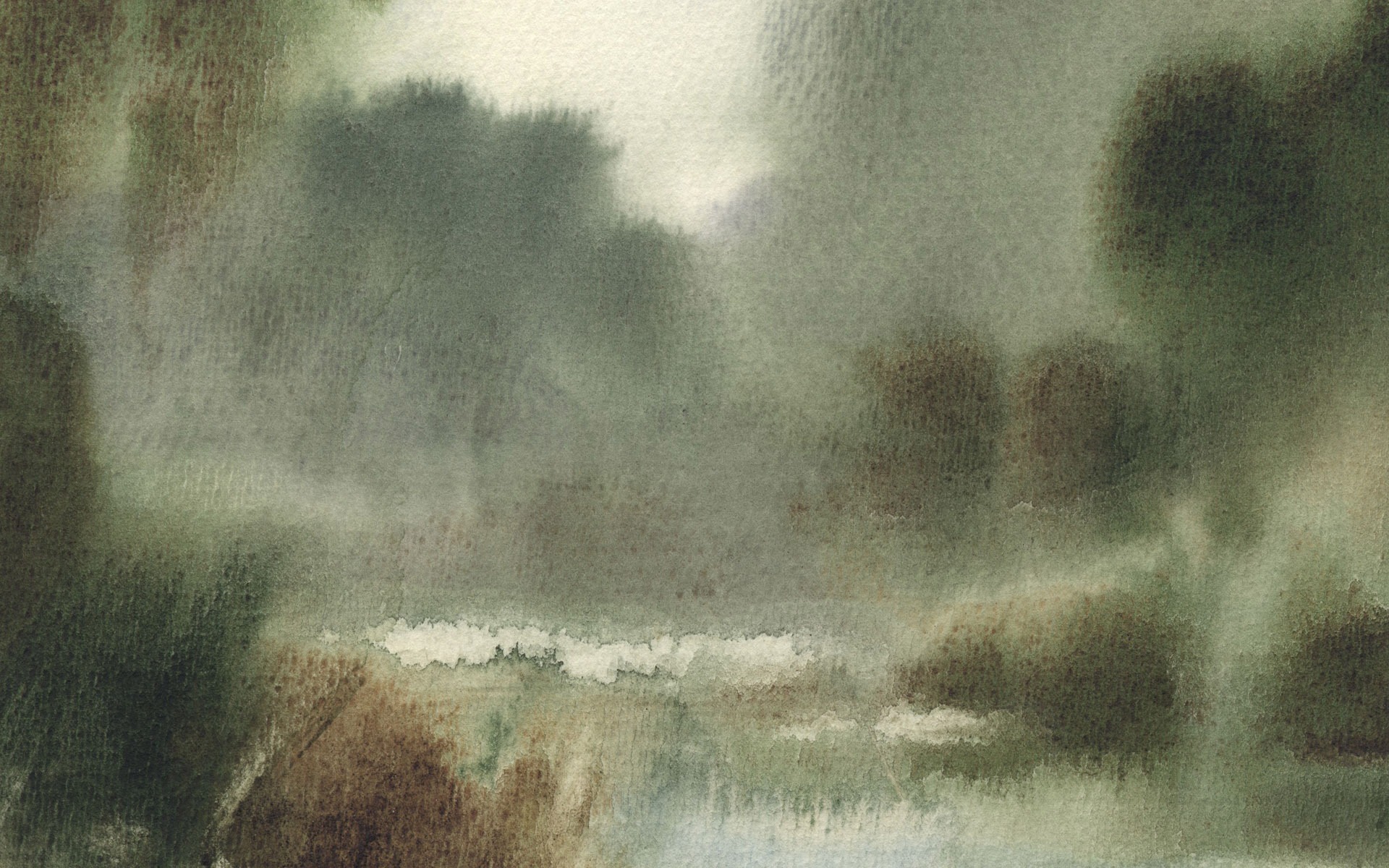 水彩景色 手绘壁纸(一)9 - 1920x1200