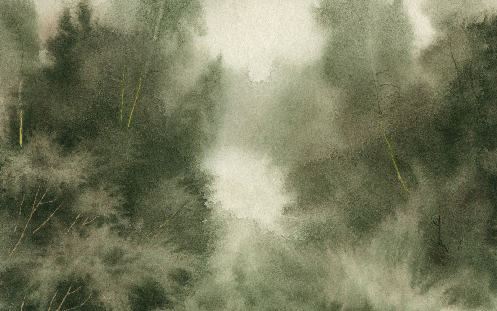 水彩景色 手绘壁纸(二)9 - 1920x1200