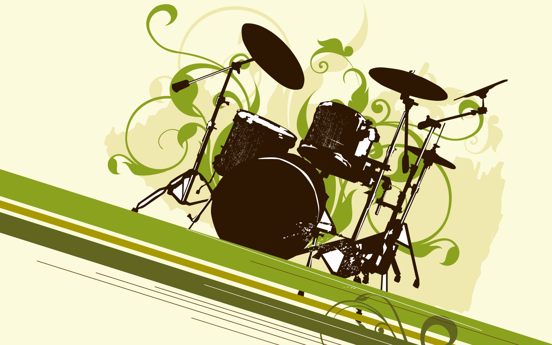 Vector musical theme wallpapers (2) #10 - 1920x1200