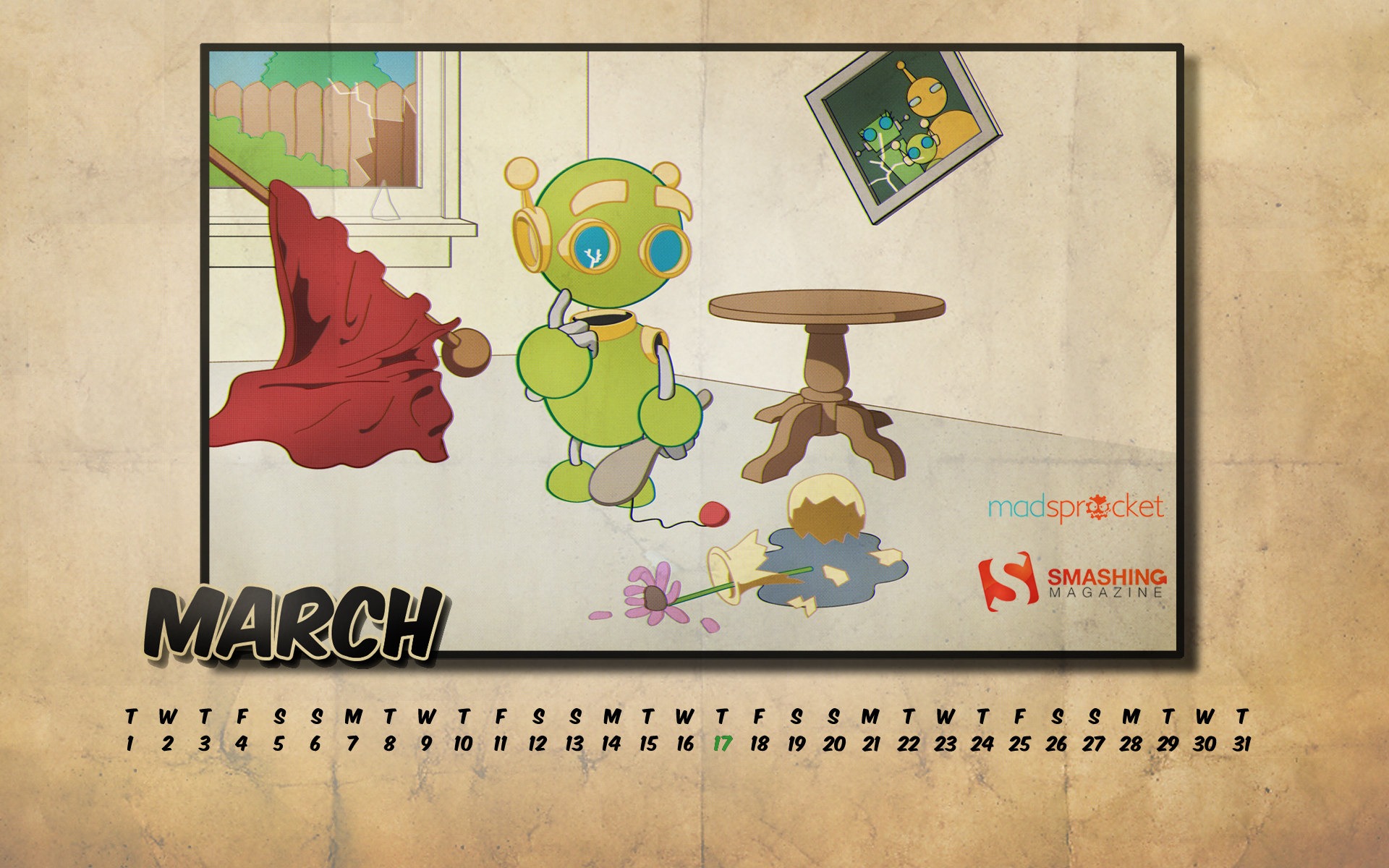 March 2011 Calendar Wallpaper #19 - 1920x1200