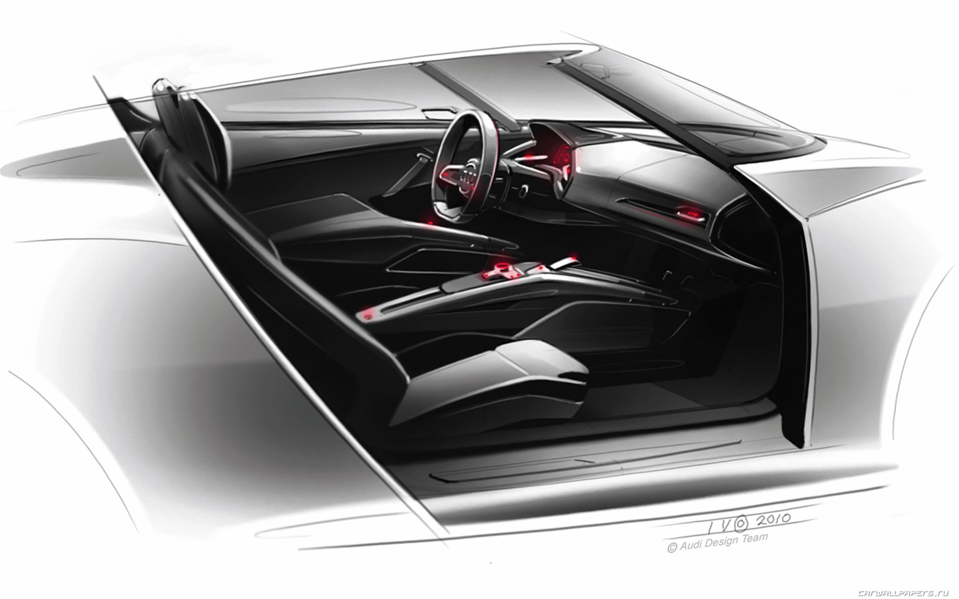 Concept Car Audi e-tron Spyder - 2010 HD tapetu #35 - 1920x1200